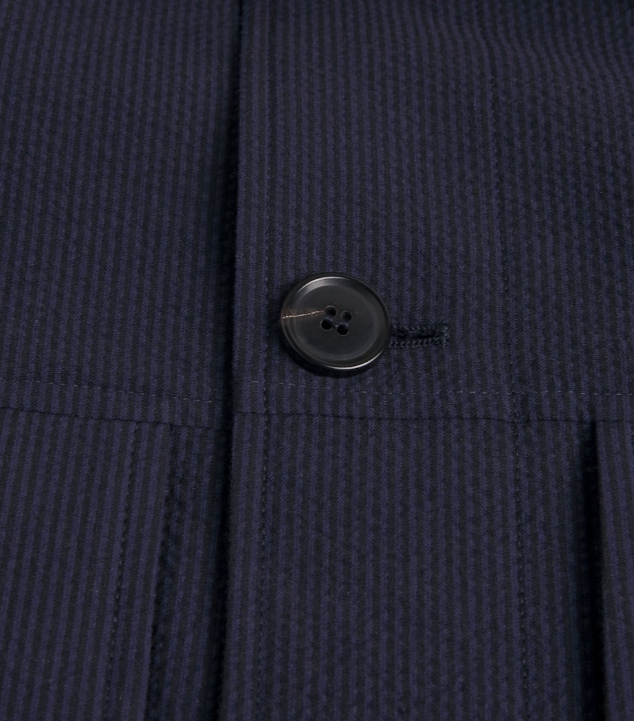 Paul Smith Mens Seersucker Twin-Pocket Overshirt Image 6