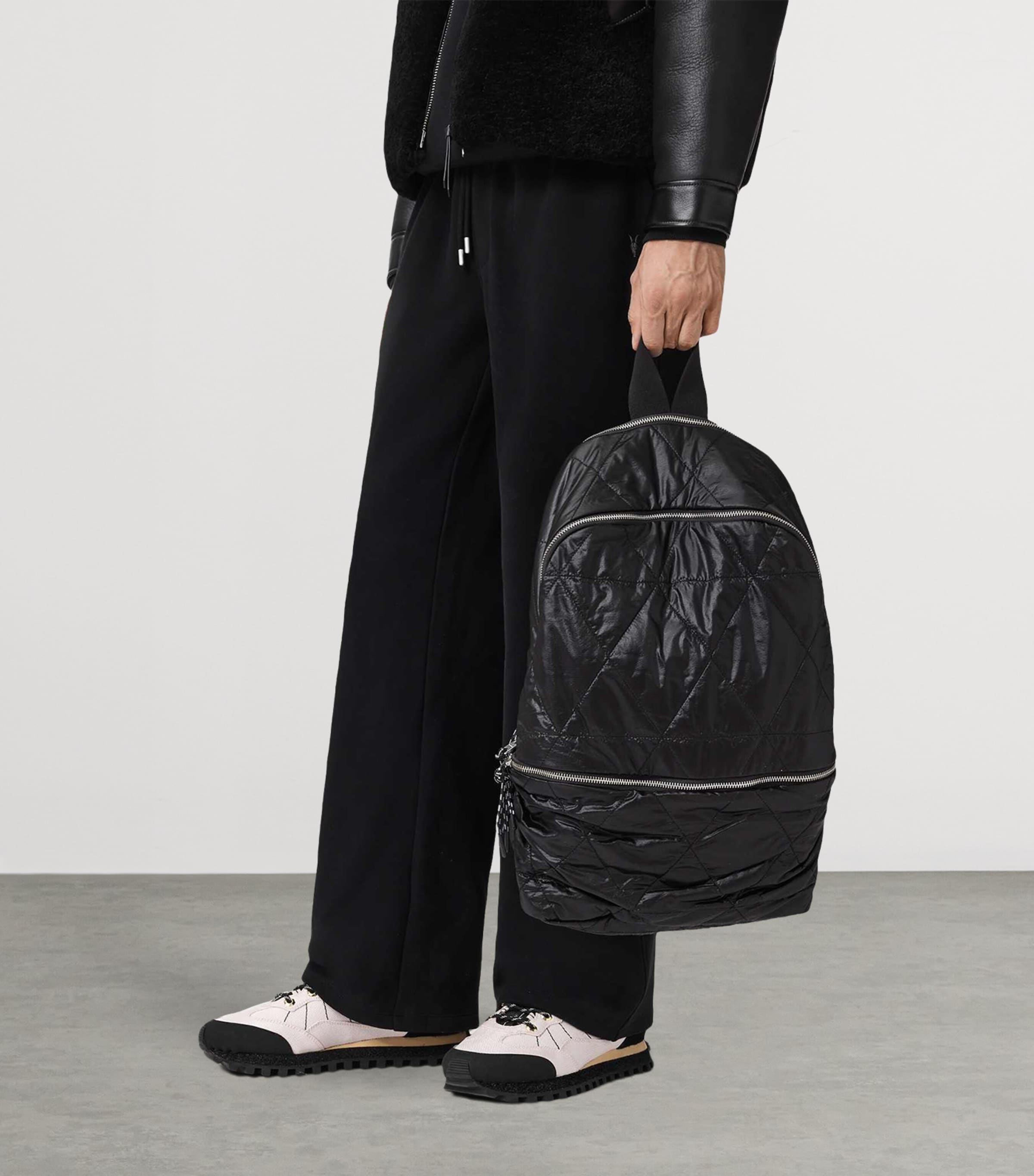Quilted Finn Puffer Backpack BLACK Image 2