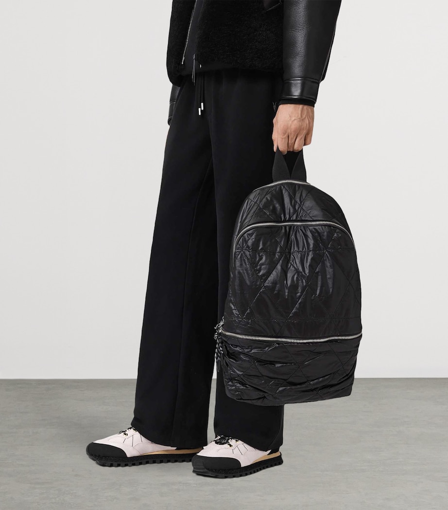 Quilted Finn Puffer Backpack BLACK Image 2