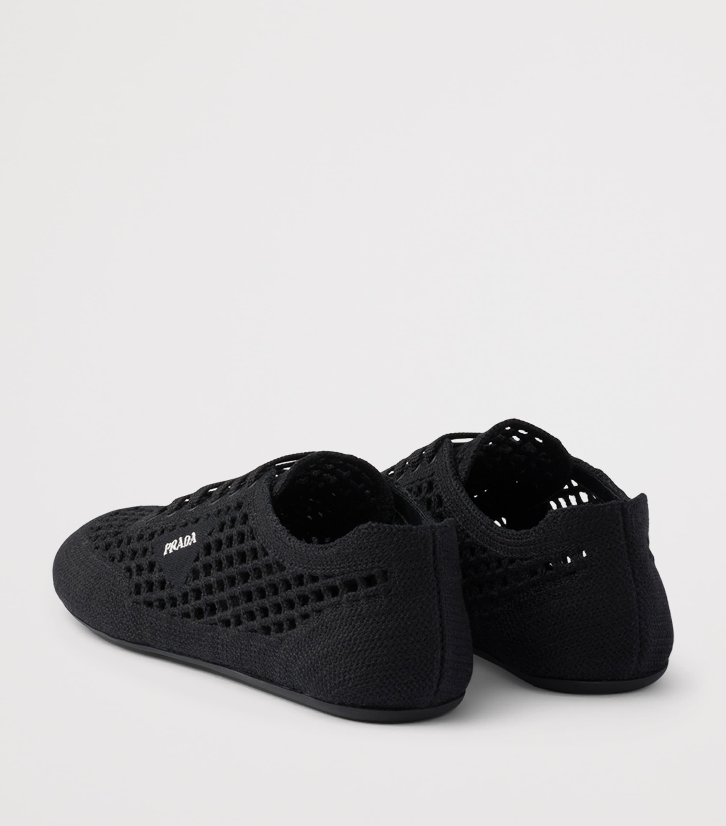 Prada Cotton Crochet Collapse Sneakers Image 4