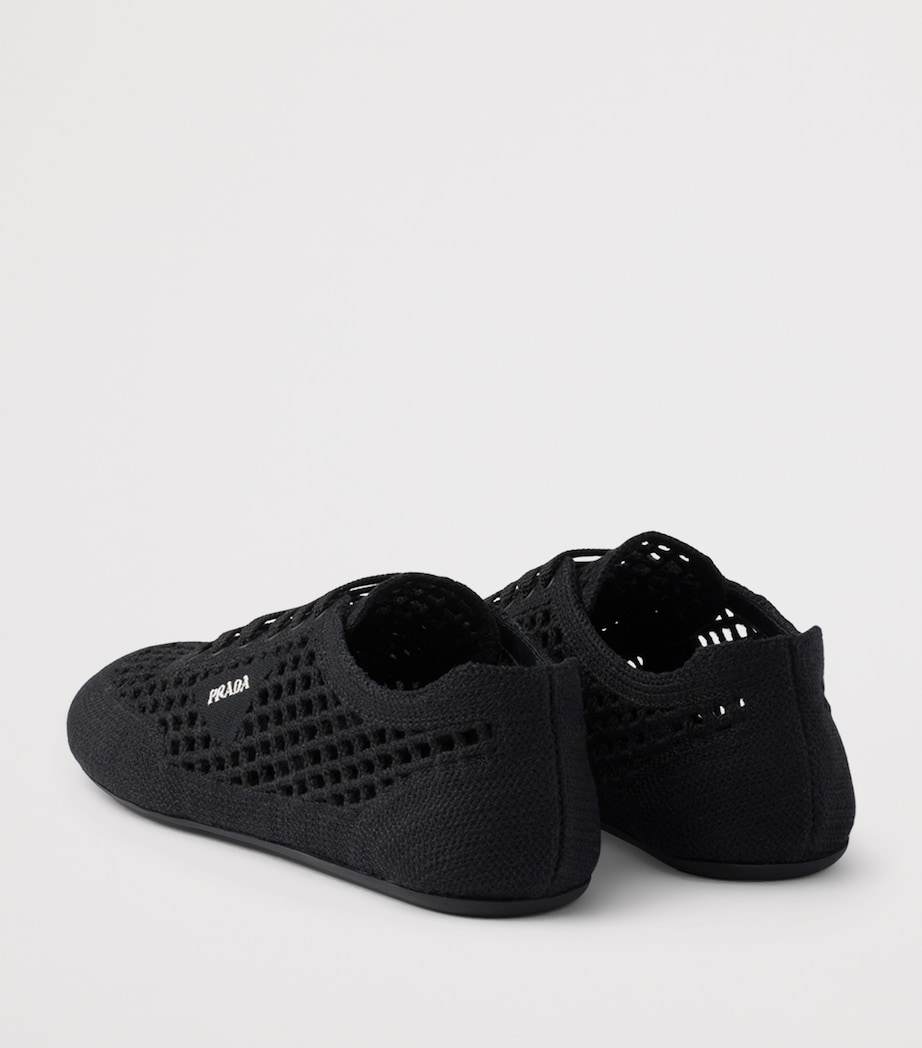 Prada Cotton Crochet Collapse Sneakers Image 4