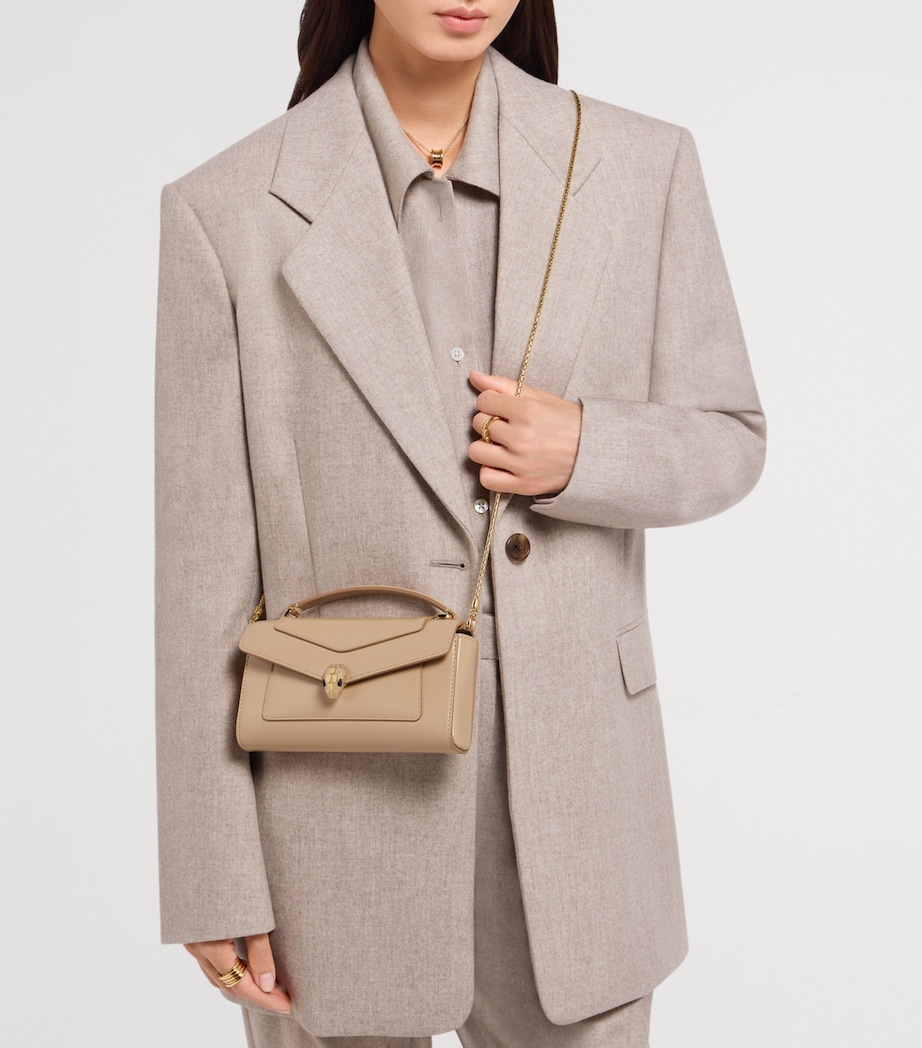 Bvlgari Serpenti Forever Cross-Body Phone Bag Beige Medium Image 4
