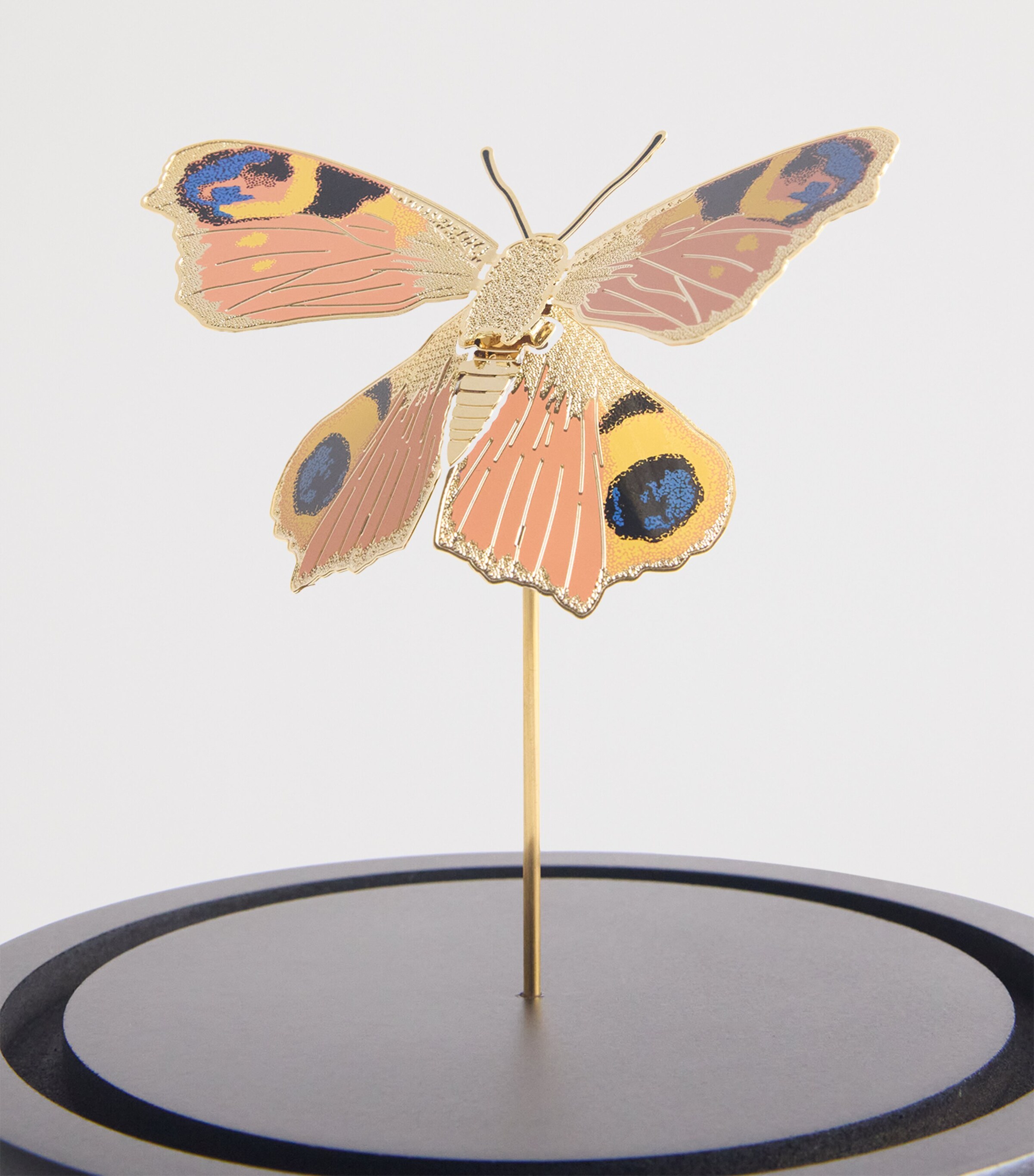 Small Butterfly Cloche Ornament GOLD Image 2