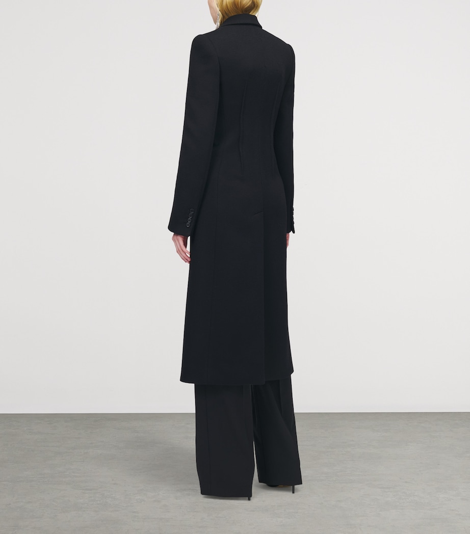 Wool Single-Breasted Coat 1000 Image 4