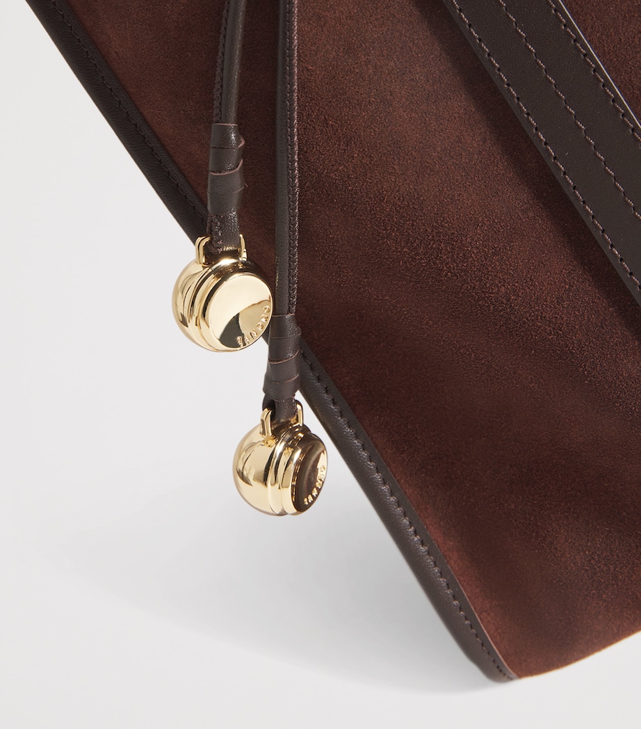 Suede Tote Bag MAHOGANY Image 5