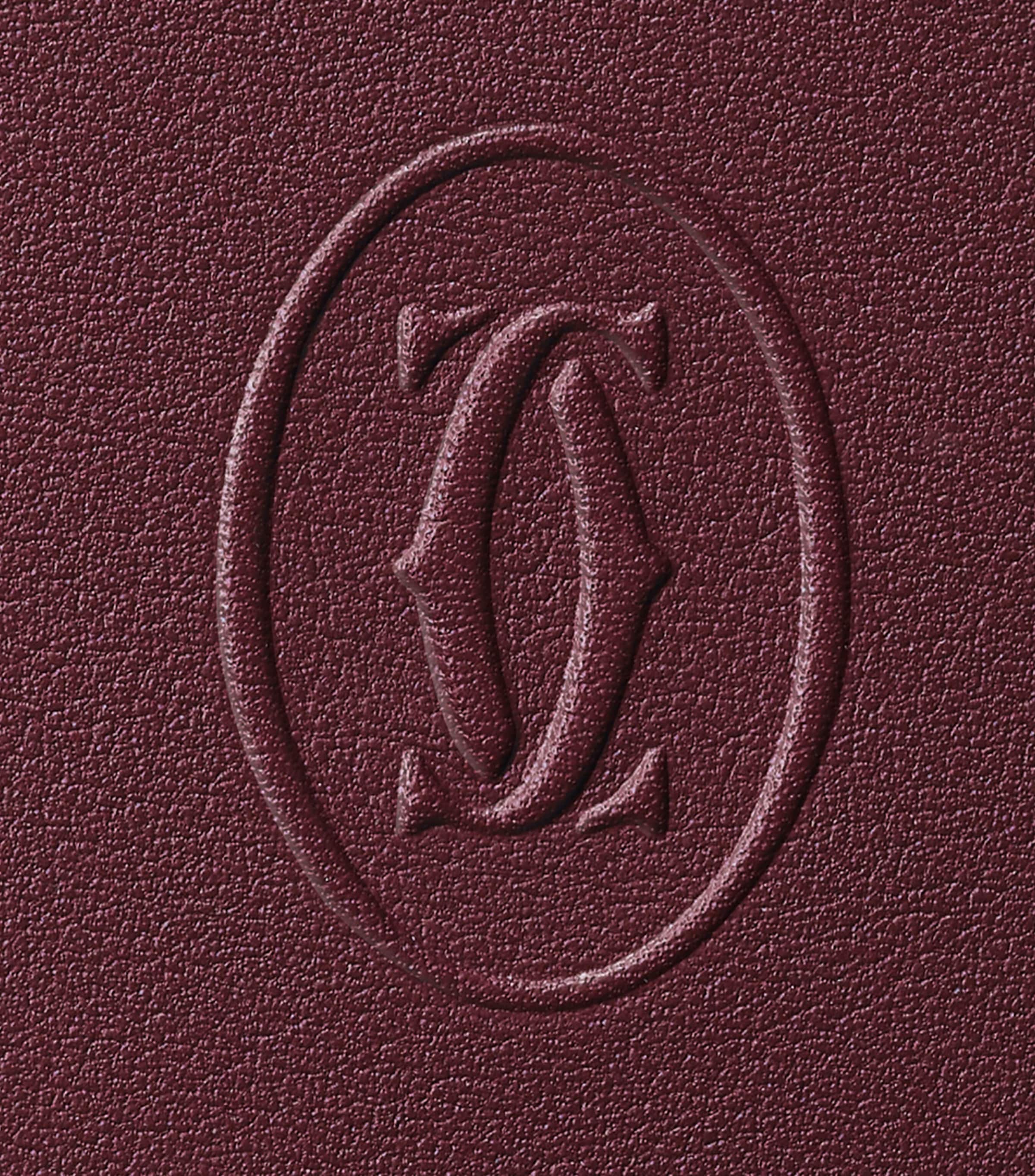 Cartier Leather Must Card Holder Burgundy Image 5