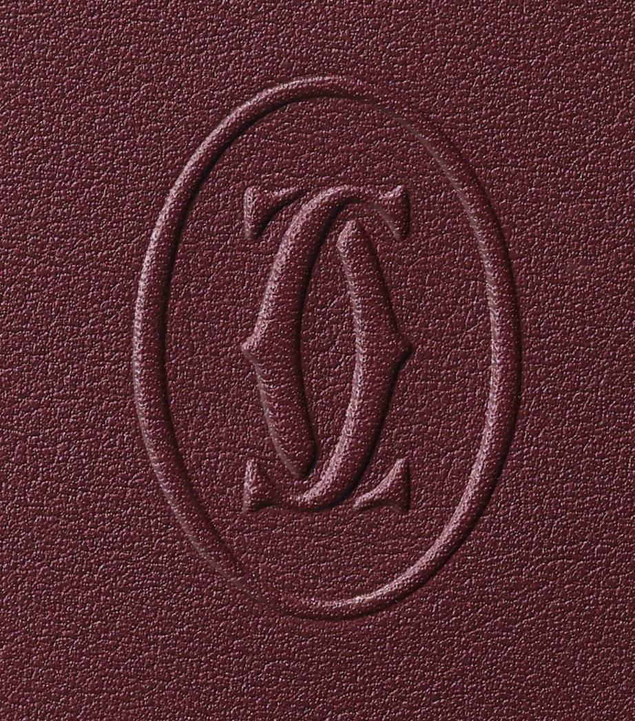 Cartier Leather Must Card Holder Burgundy Image 5