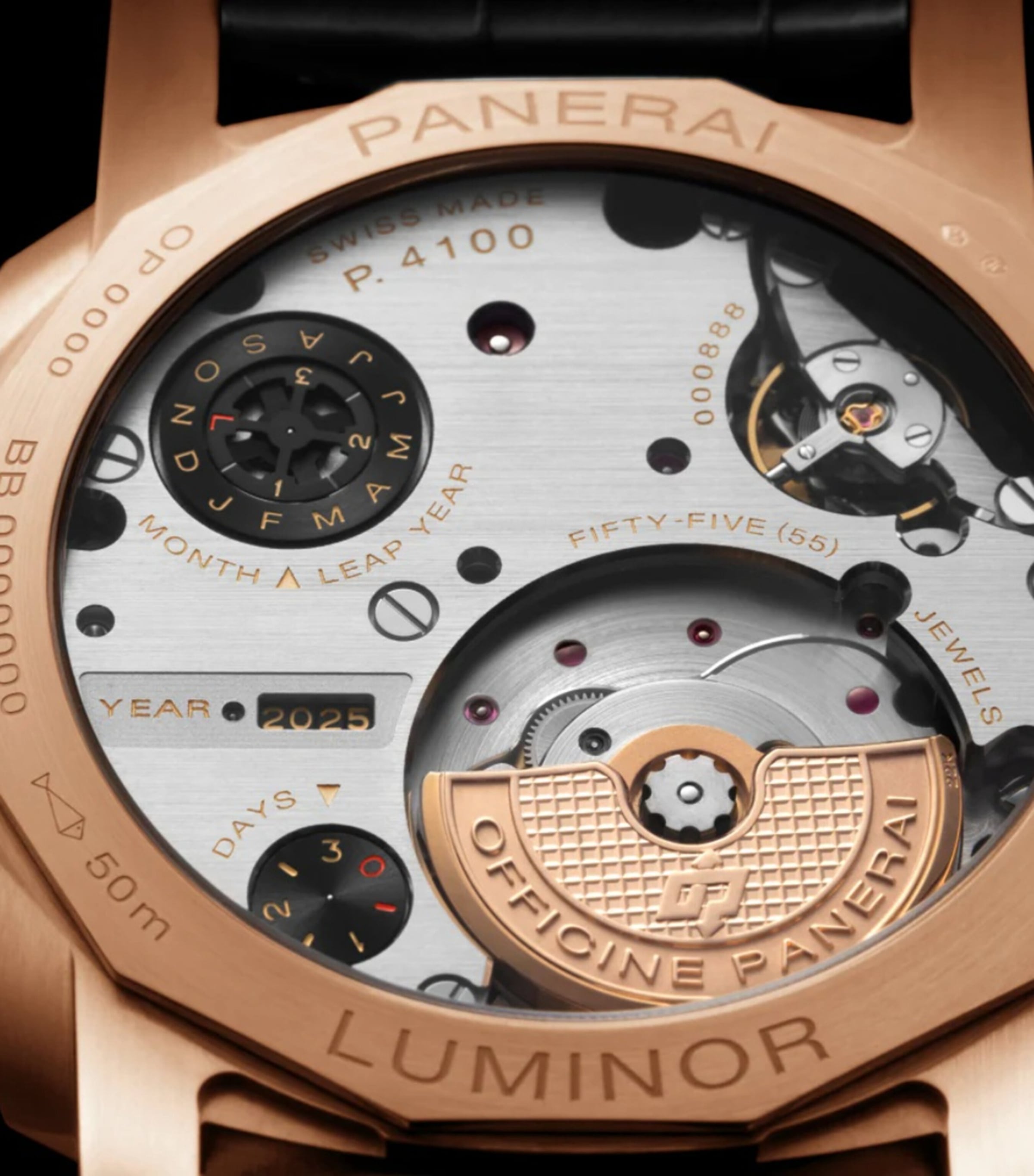 Panerai Goldtech Luminor Perpetual Calendar Watch 44mm Red Image 6