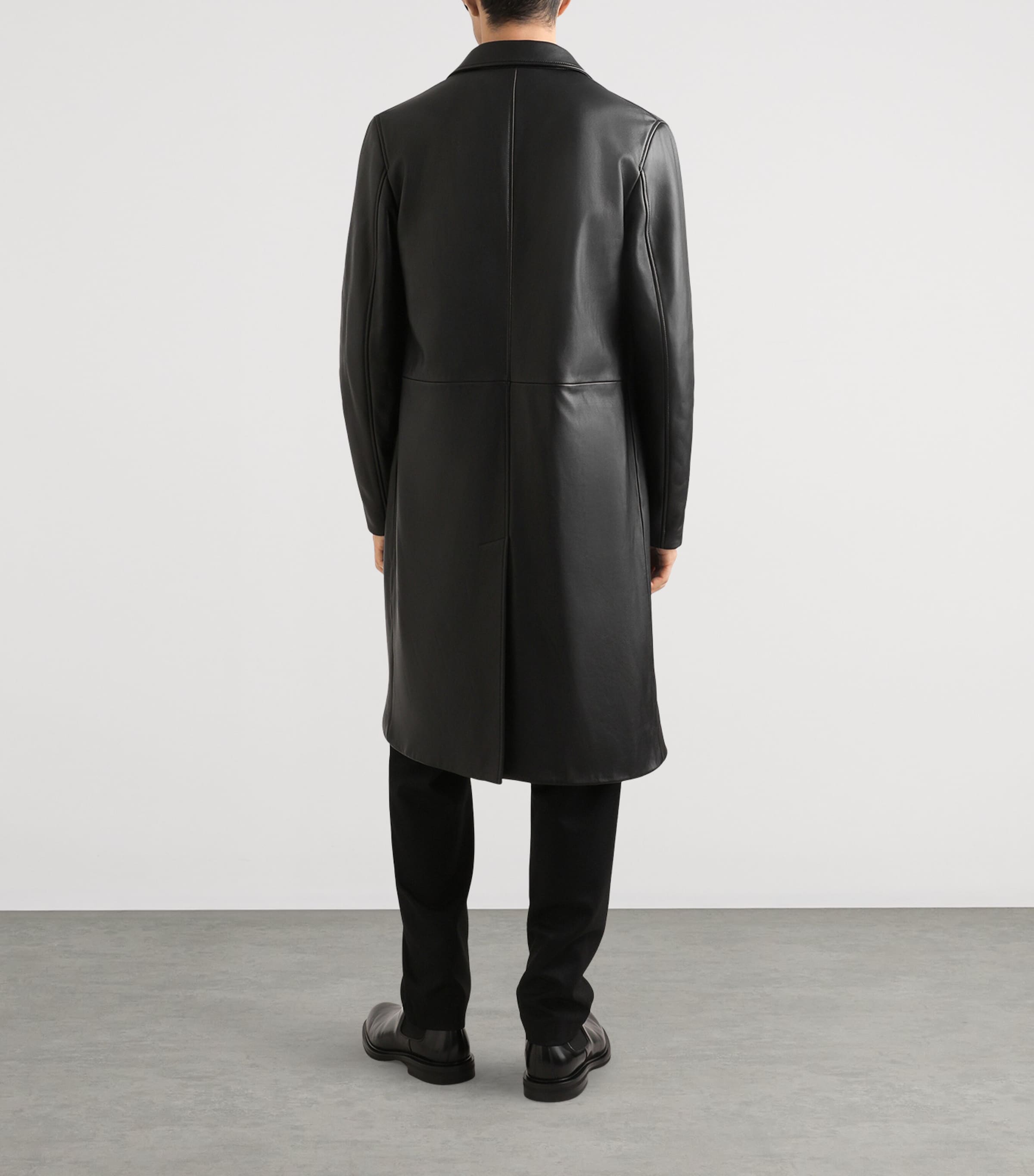 Virgin Wool-Cotton Trousers N0000 BLACK Image 3