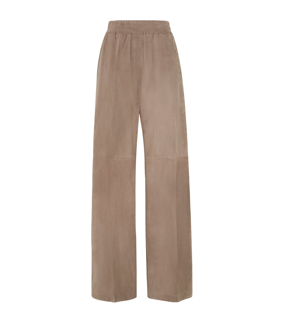 Suede Wide-Leg Trousers C1099 Image 1