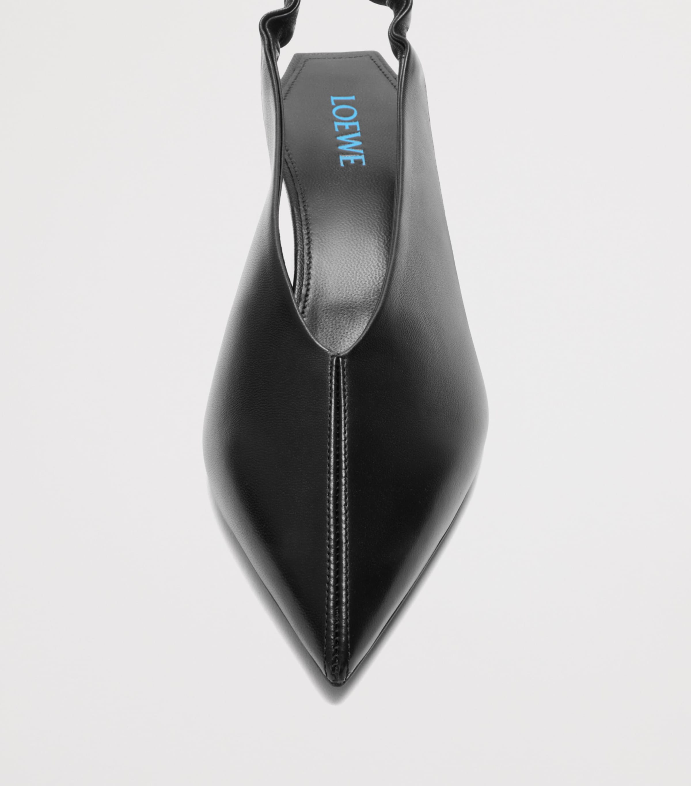 LOEWE Lambskin Origami Cubic Slingback Pumps 45 Black Image 4
