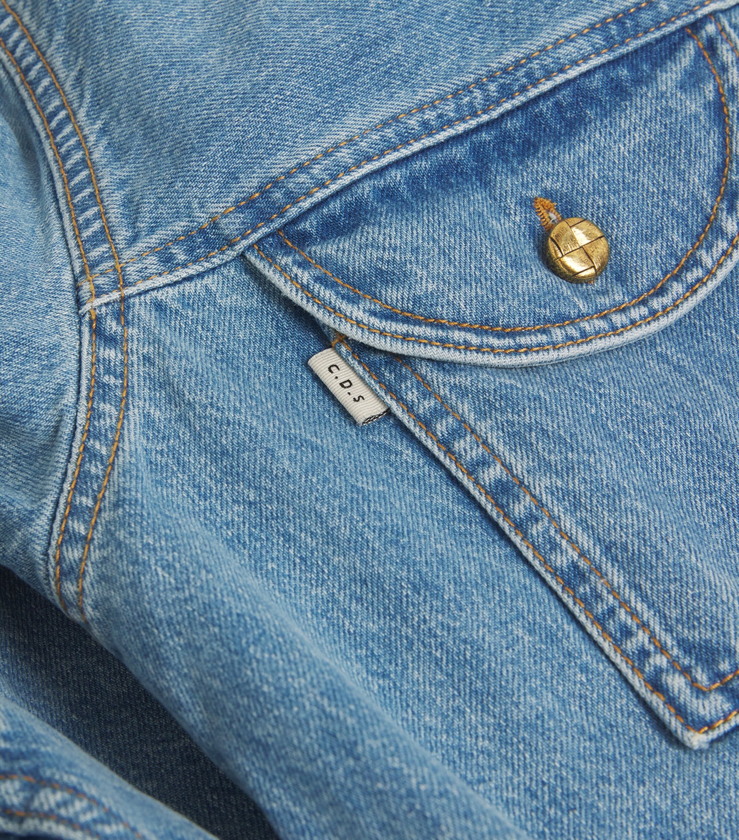 Blazé Milano Womens Berber Denim Shirt Maya Image 5