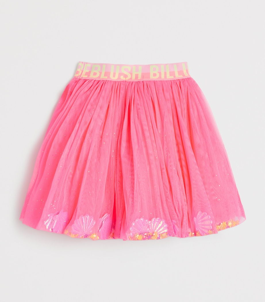 Tulle Shell-Appliqué Skirt (2-12 Years) 499FUSCHIA Image 2