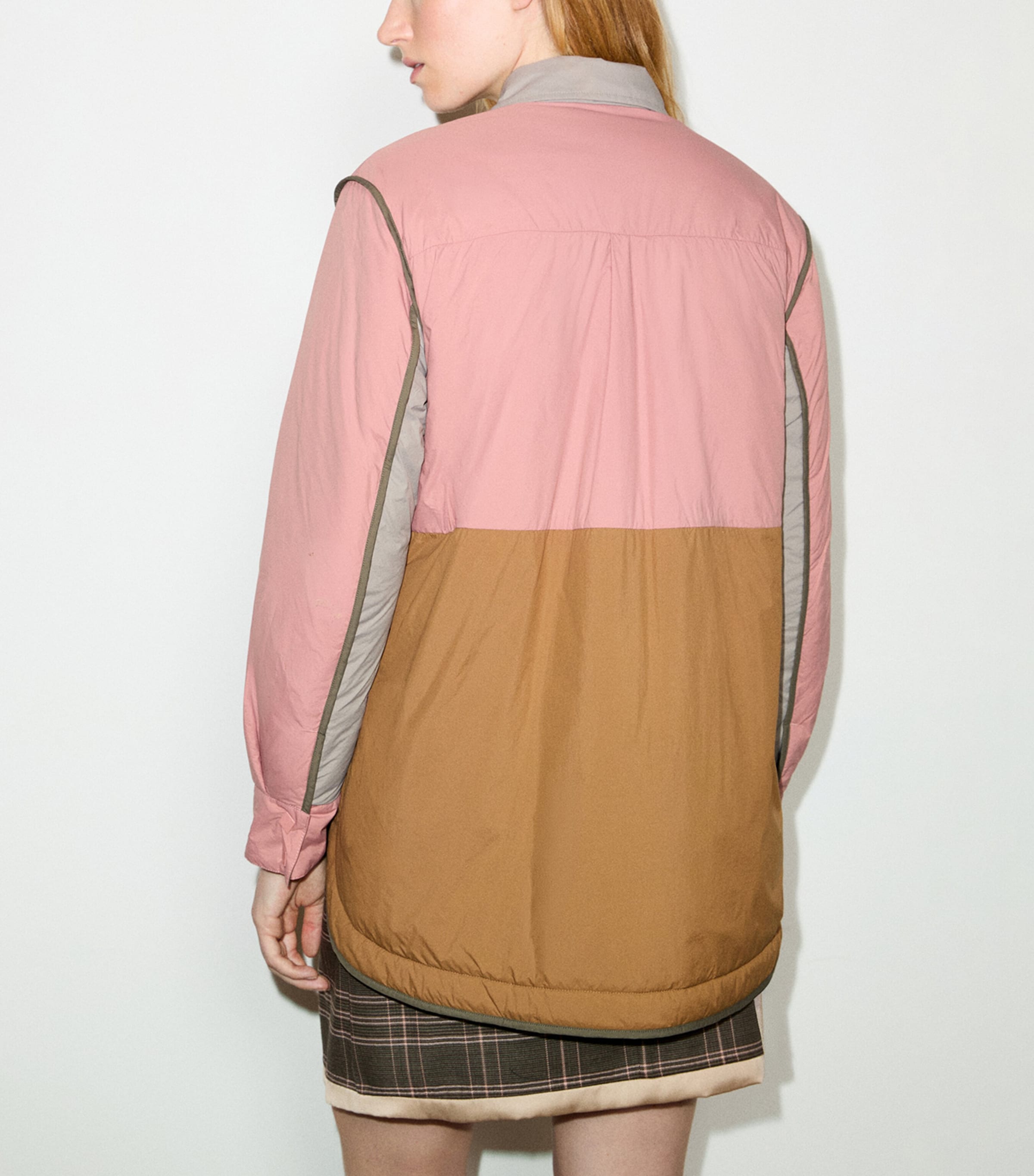 MAX&Co. Womens Quilted Reversible Jacket Antique Rose Image 4