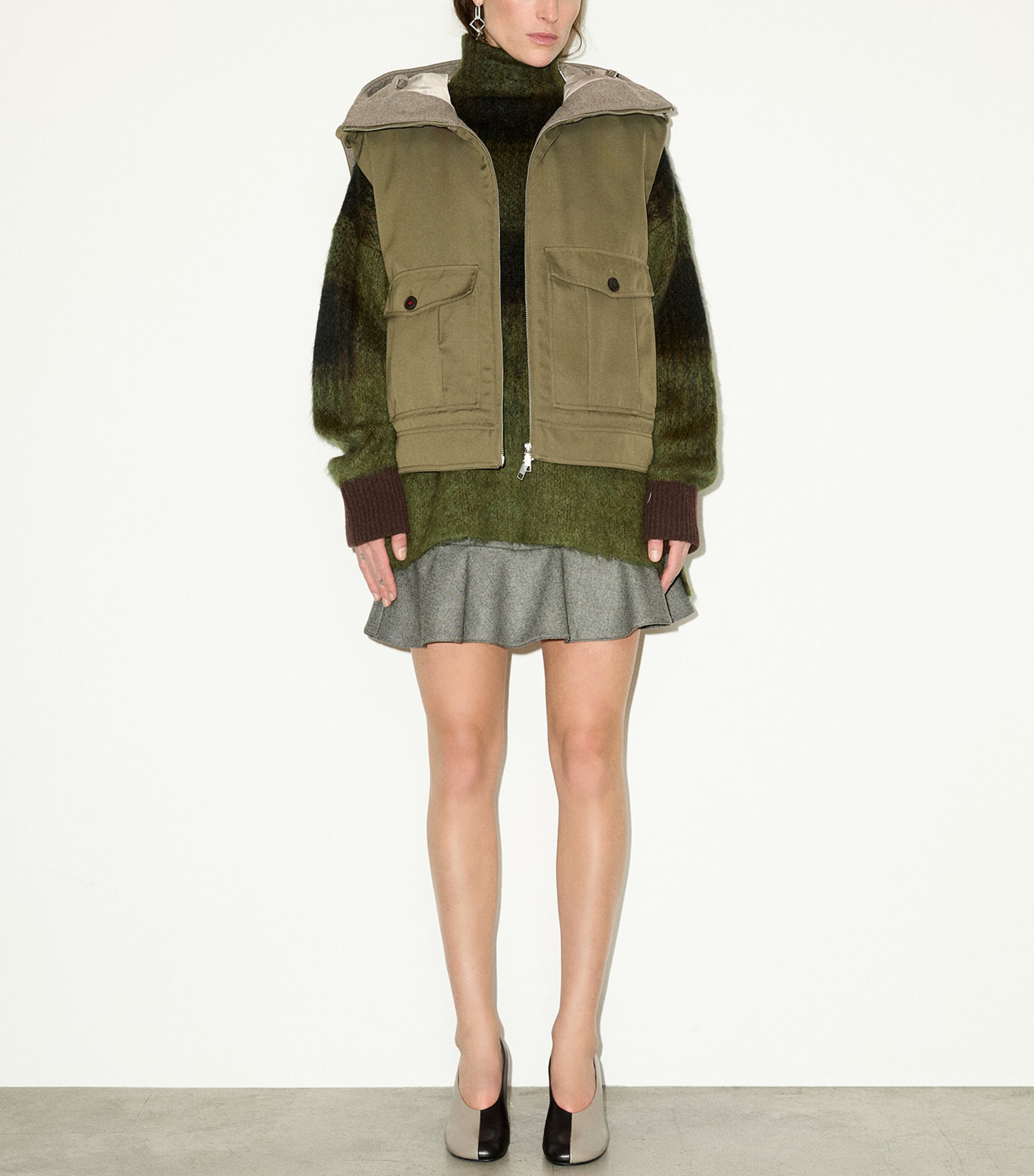 MAX&Co. Womens Utility Gilet Kaki Image 6