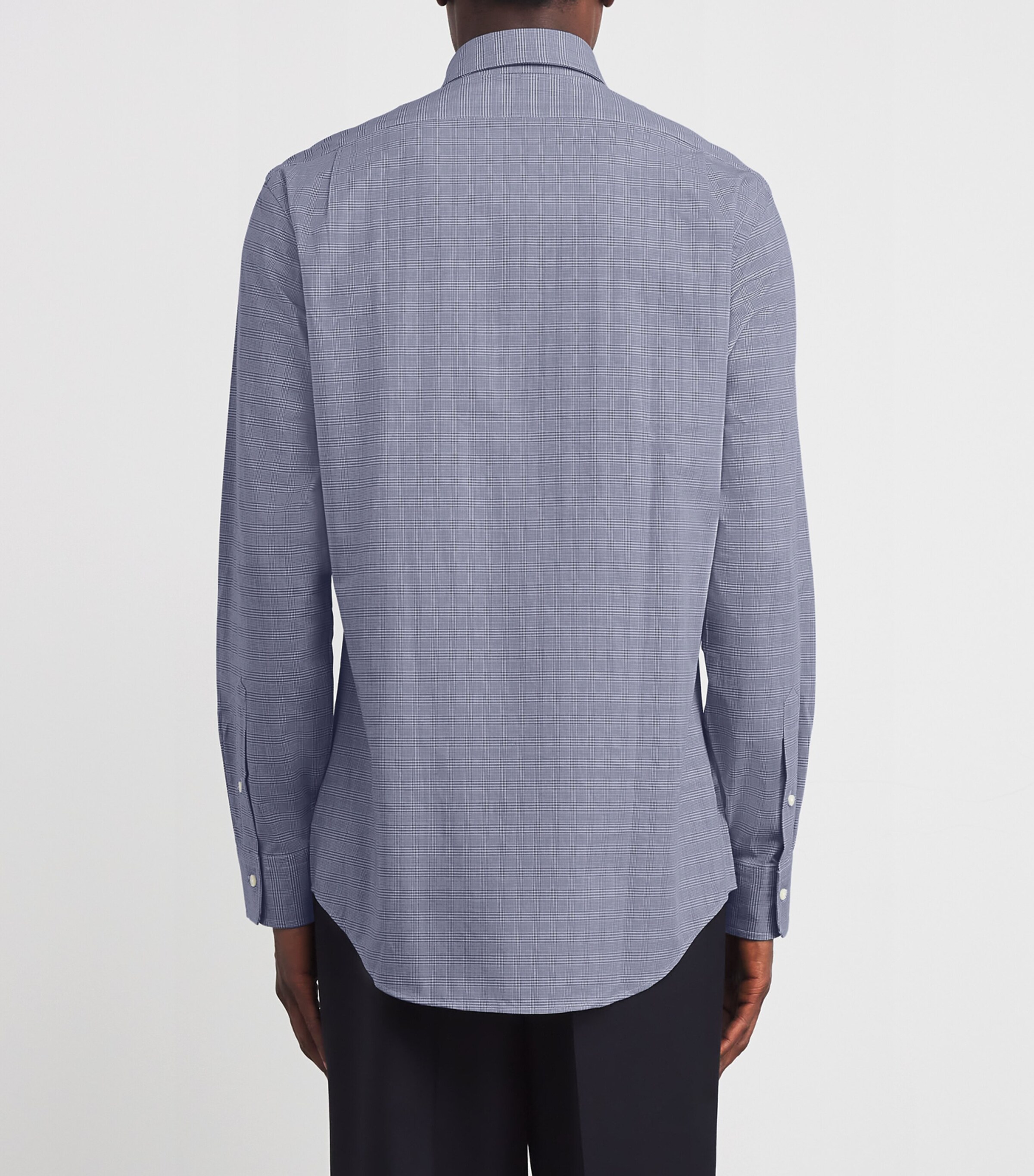 Polo Ralph Lauren Mens Cotton-Blend Check Shirt Blue Image 4