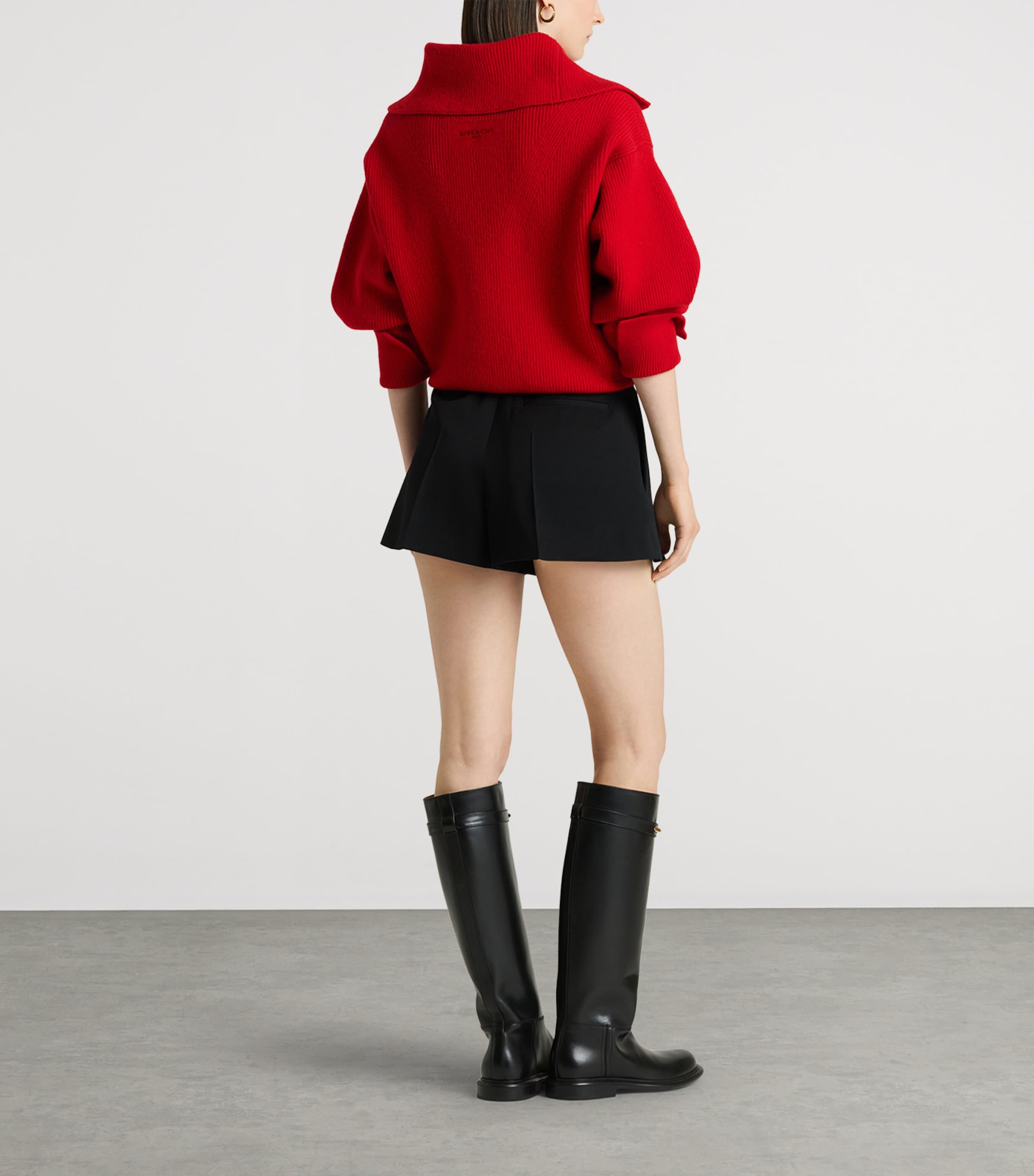 Givenchy Leather Knee-High Riding Boots Image 4
