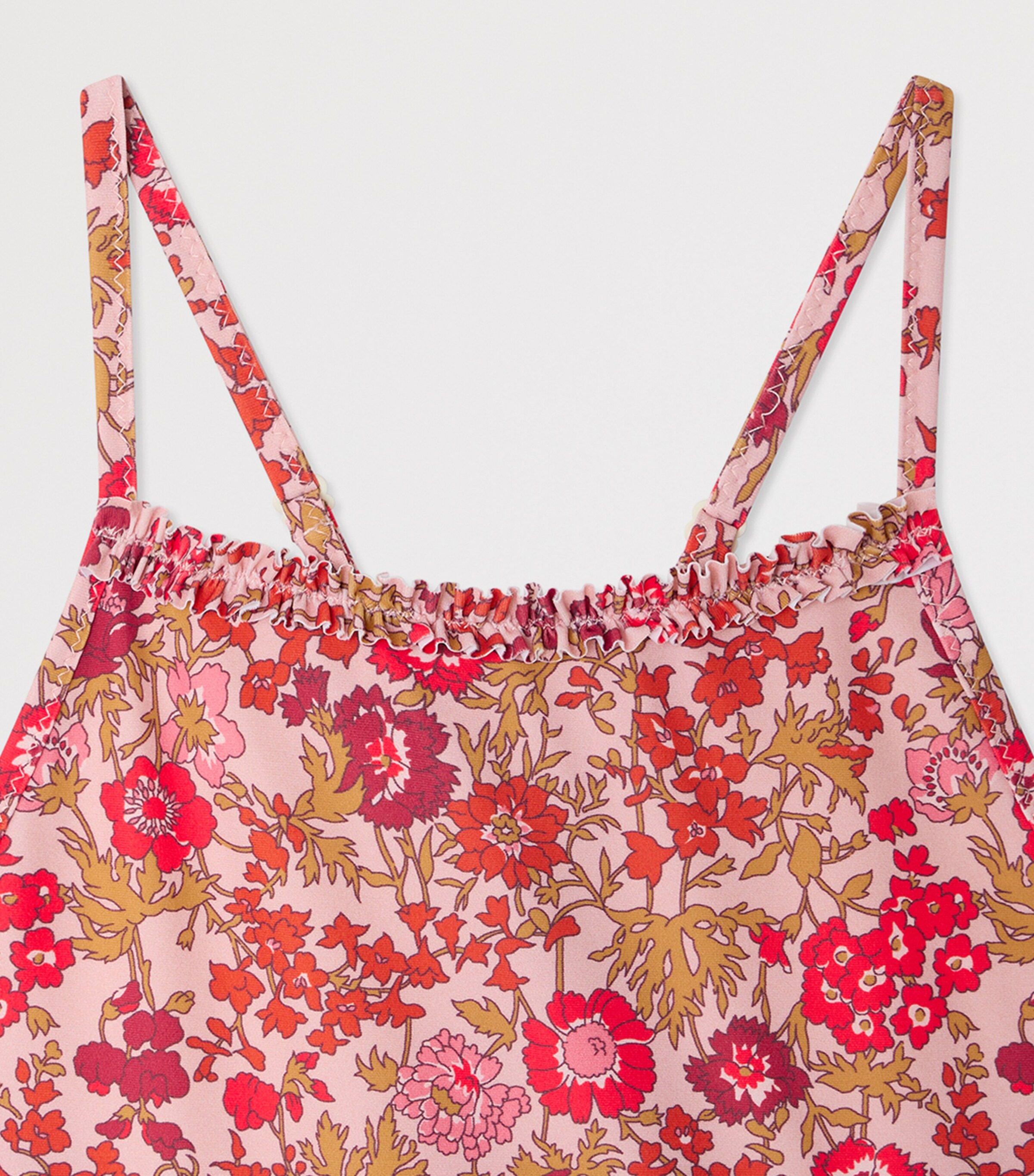 Bonpoint Floral Swimsuit (10-14 Years) Fleurs Rose Image 3