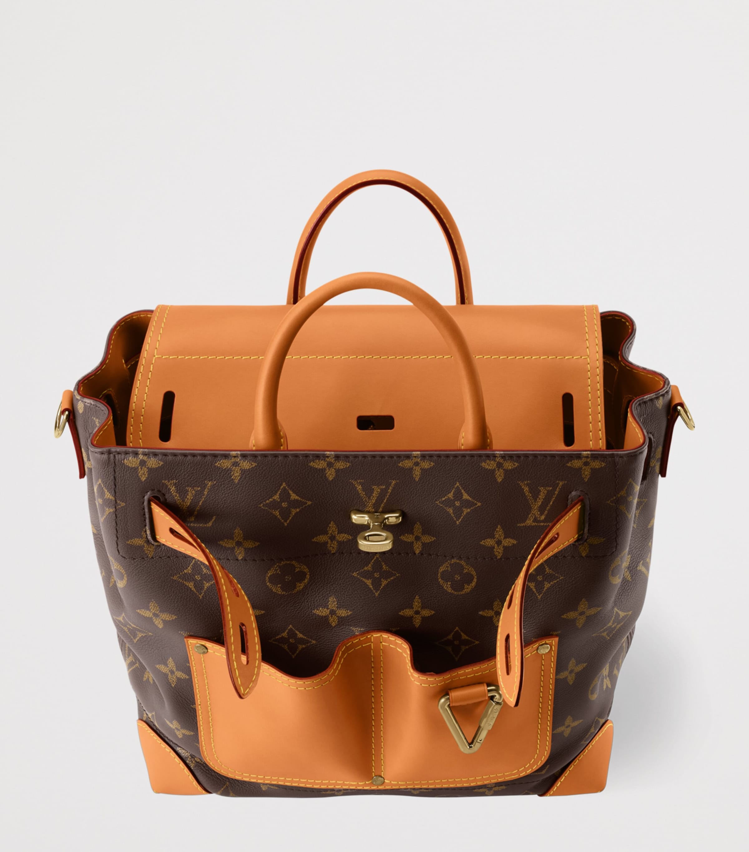 LOUIS VUITTON Leather Steamer 30 Backpack Image 4