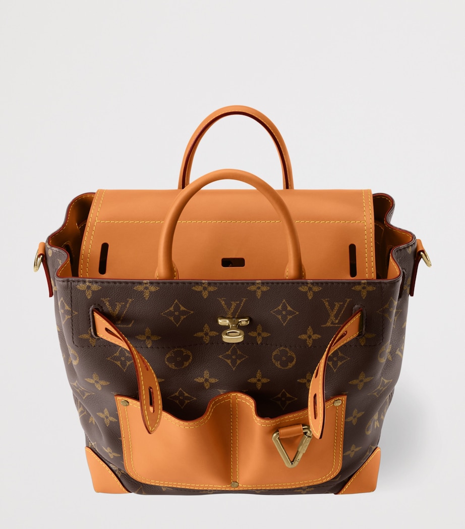 LOUIS VUITTON Leather Steamer 30 Backpack Image 4