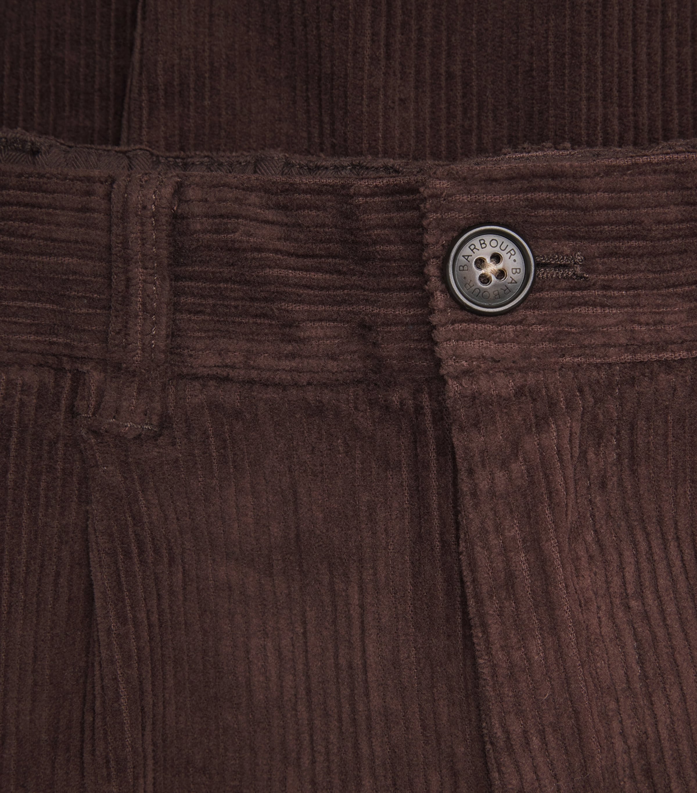 Stretch-Cotton Corduroy Relaxed Trousers DARK OAK Image 5