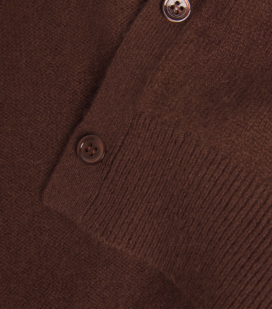 Cashmere Arella Cardigan DARK UMBER Image 5