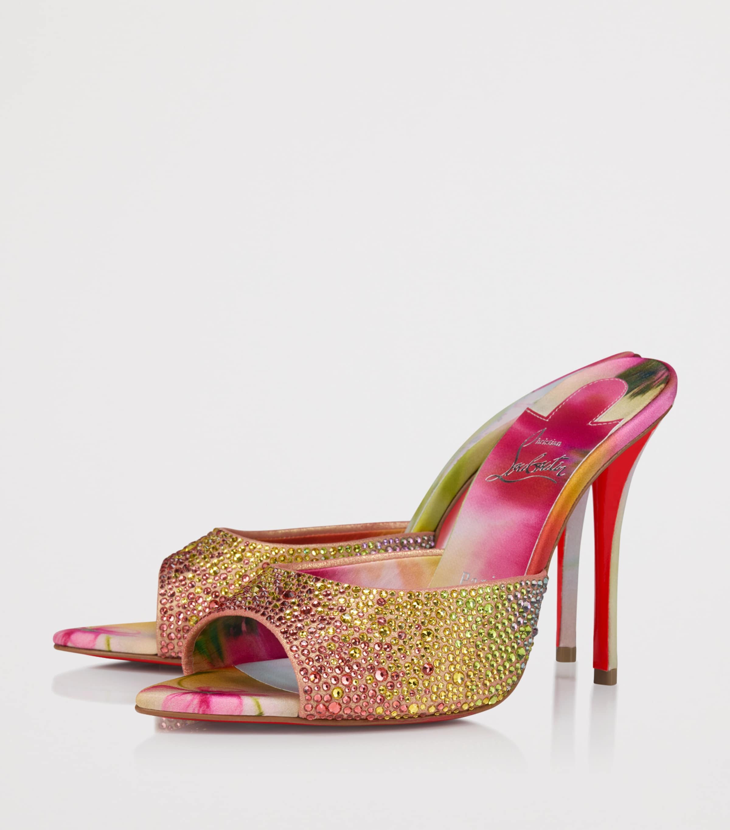 Christian Louboutin Miss Z Mule Botanica Strass Mules 100 Image 3