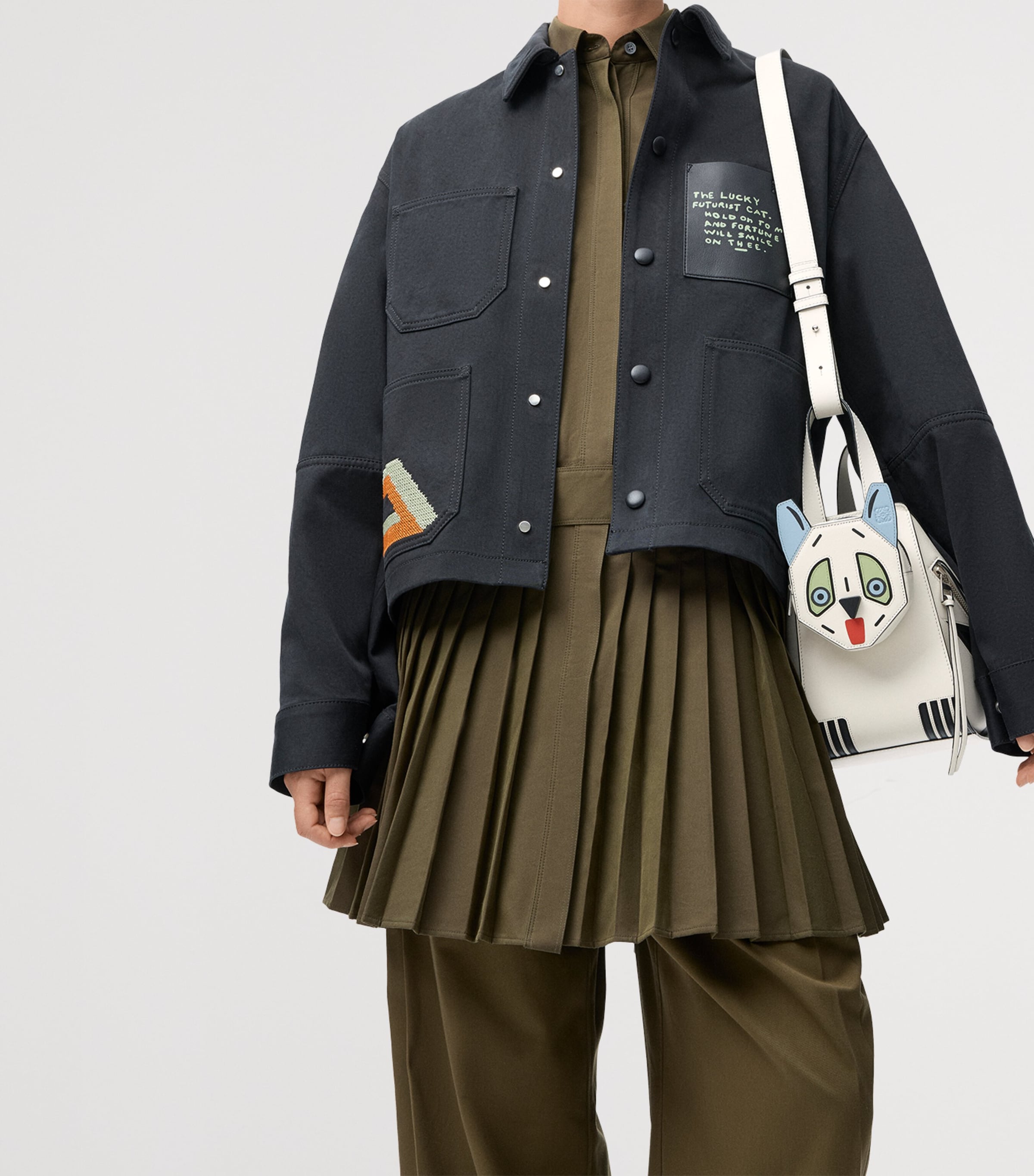 x Louis Wain Cats Hammock Bag SOFT WHITE Image 11