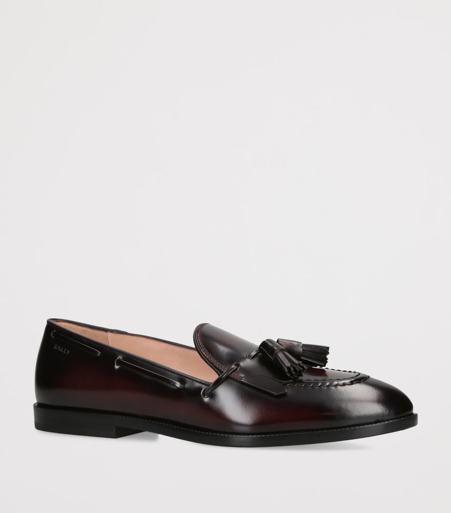 Leather Ethon Loafers WINE Image 3