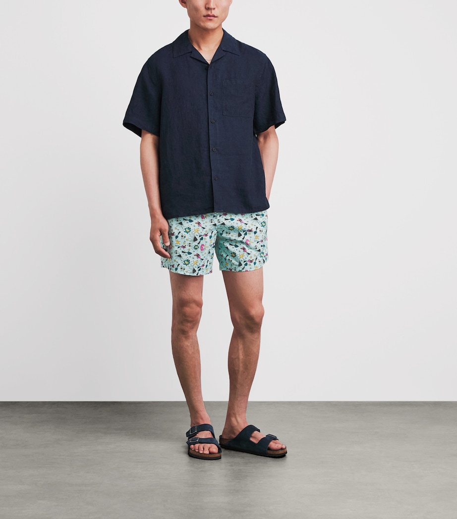 Vilebrequin Mens Printed Moorise Swim Shorts Oxygene Image 2