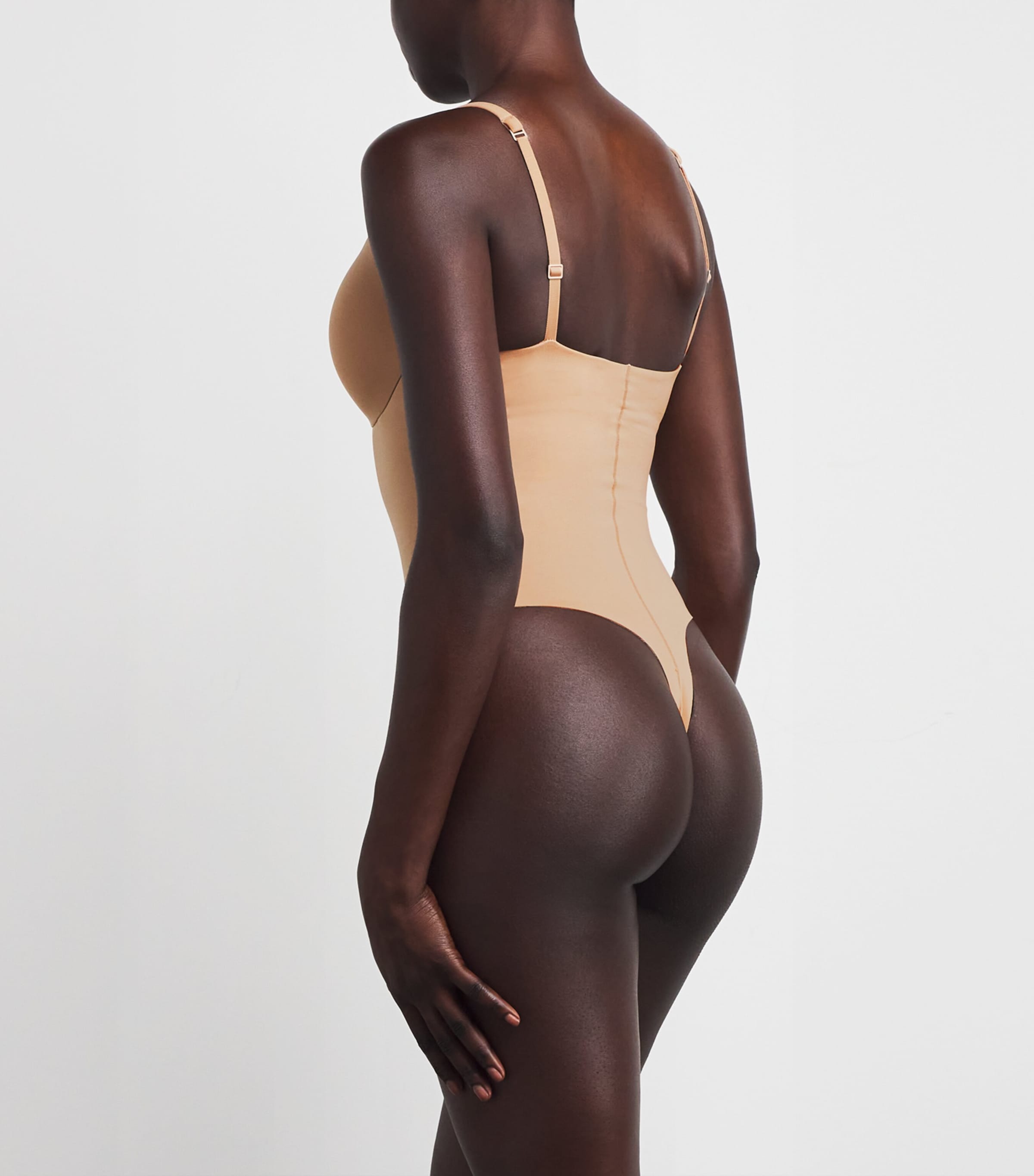 Ultimate Body Thong Bodysuit CLAY Image 3