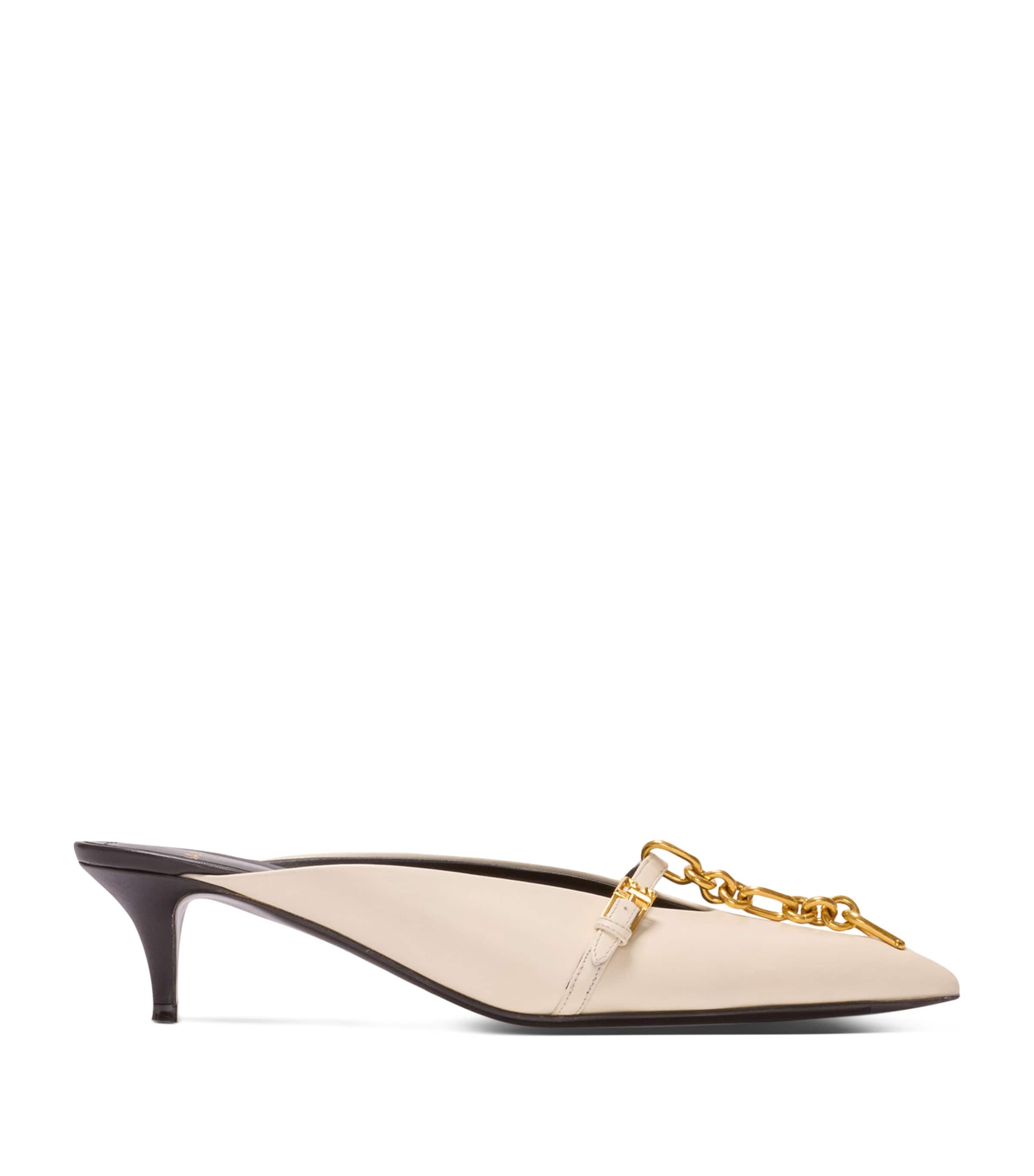 Leather Sync Mules 50 0AI IVOIRE Image 1