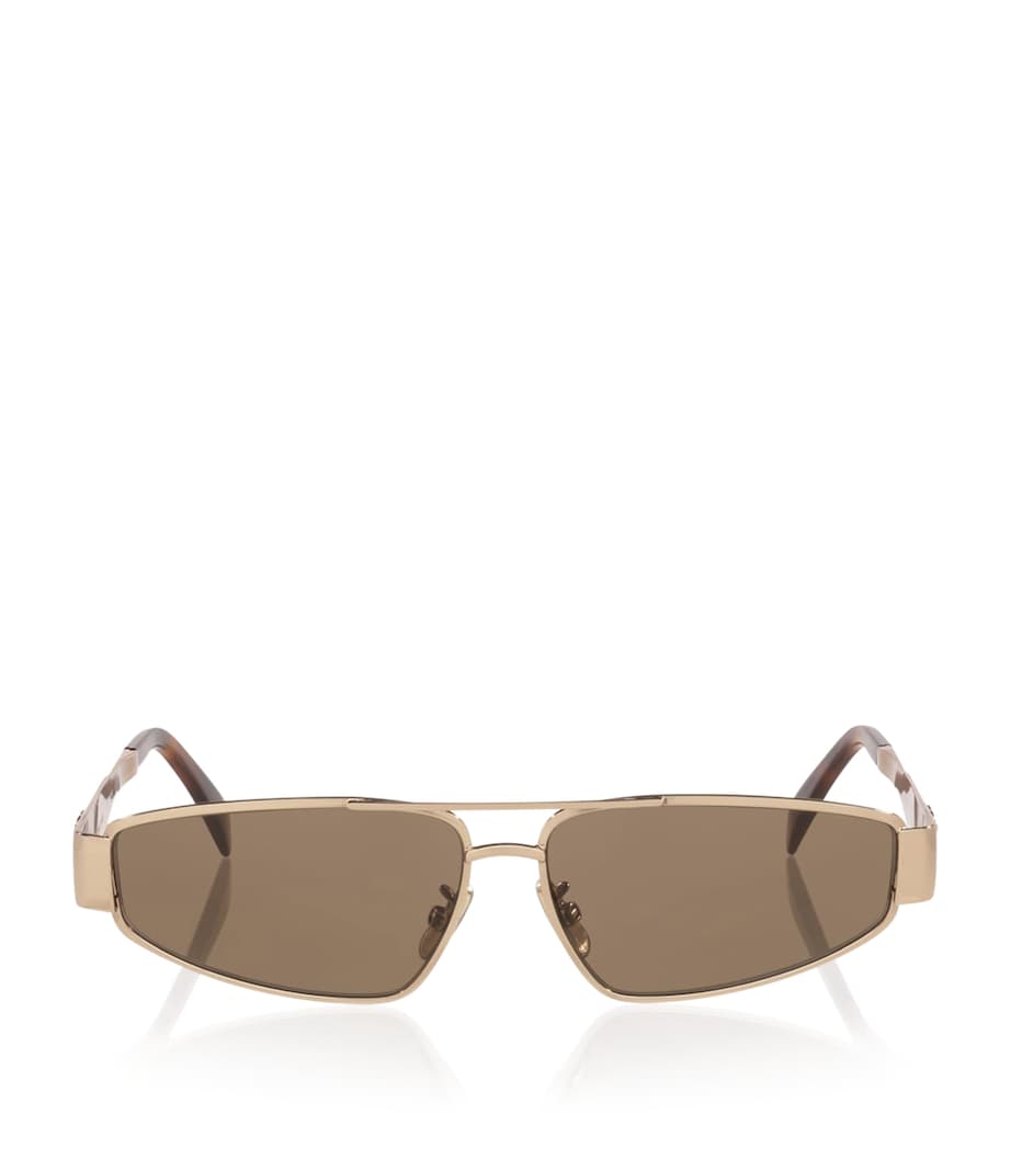 Celine Metal Triomphe Irregular Sunglasses Pink Image 1