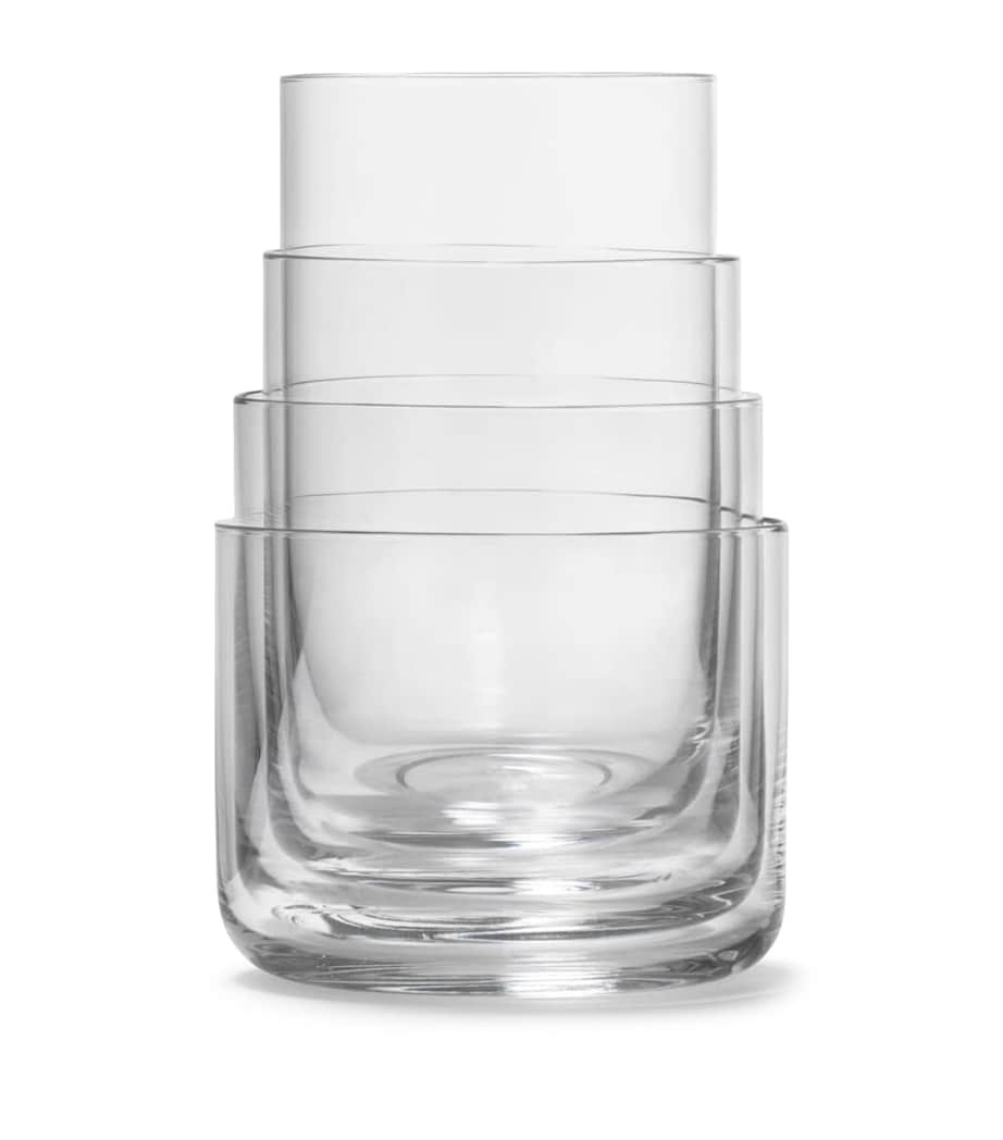 Set of 4 Nesting Tumblers (290ml) CLEAR Image 1