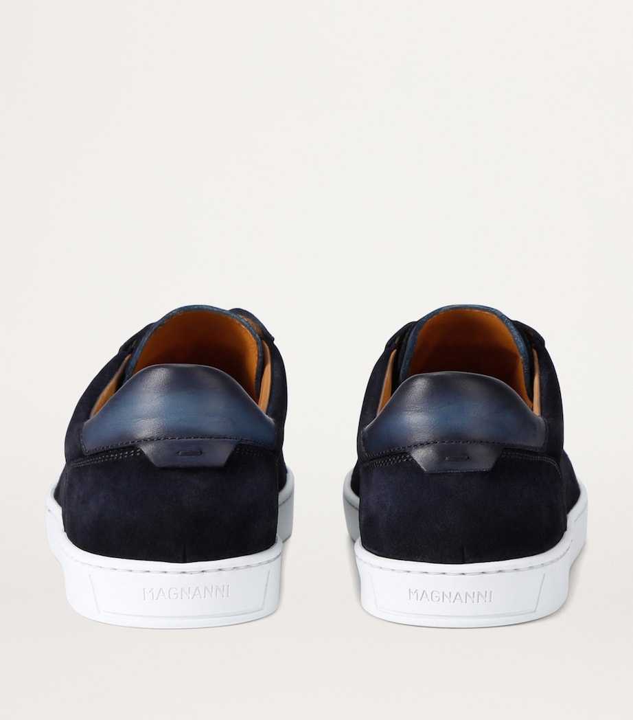 Leather Laceless Sneakers NAVY Image 2