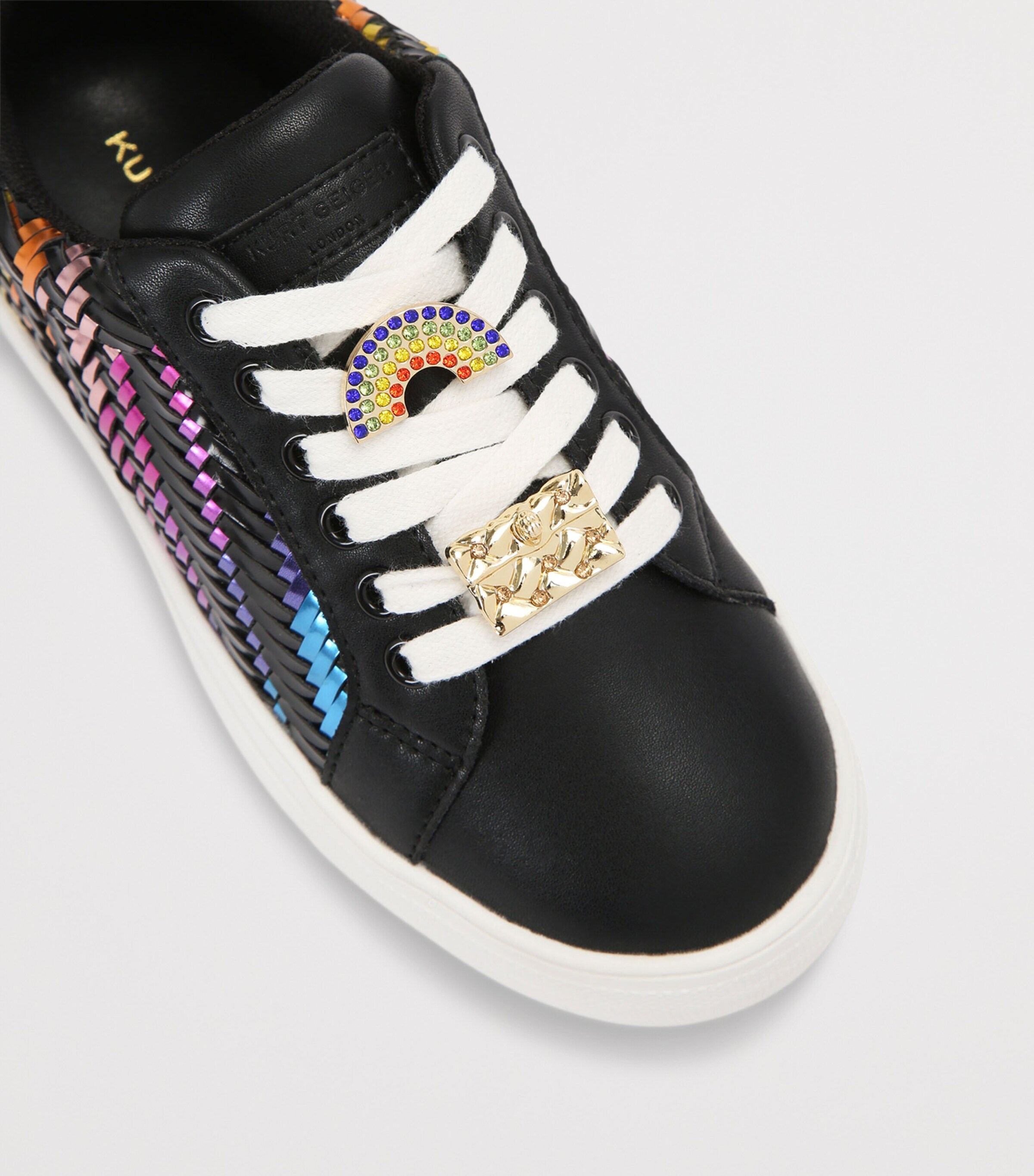 Kurt Geiger London Leather Mini Laney Charm Sneakers Mult/other Image 3