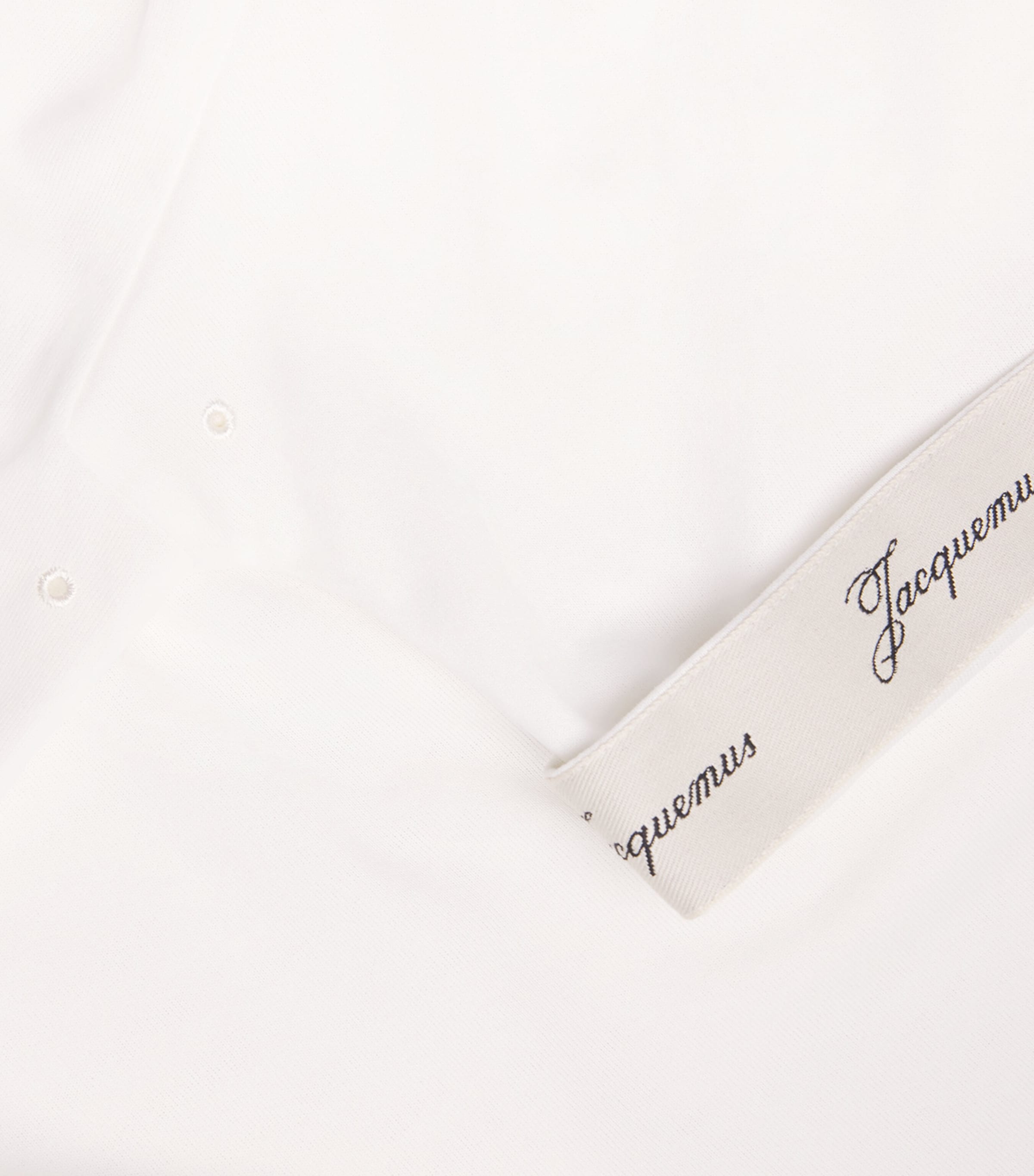 Jacquemus Womens Paper-Jersey Ventadou T-Shirt White Image 6