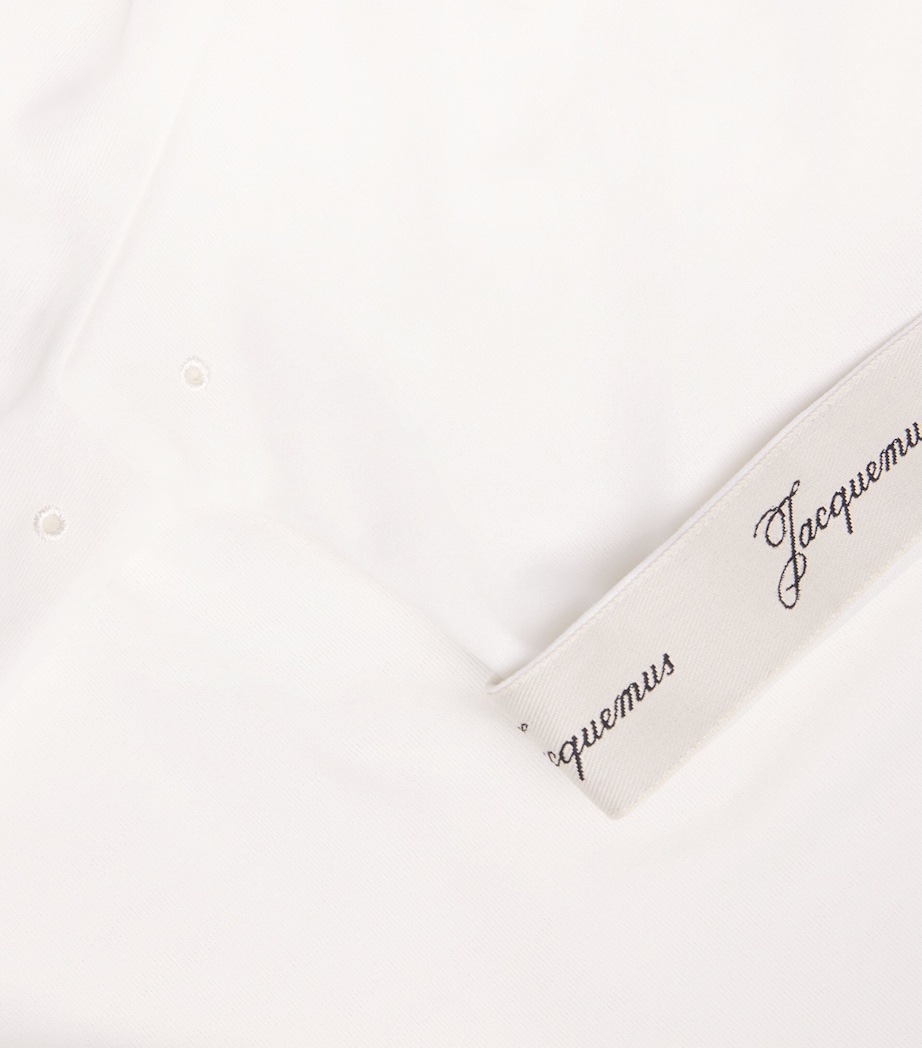 Jacquemus Womens Paper-Jersey Ventadou T-Shirt White Image 6