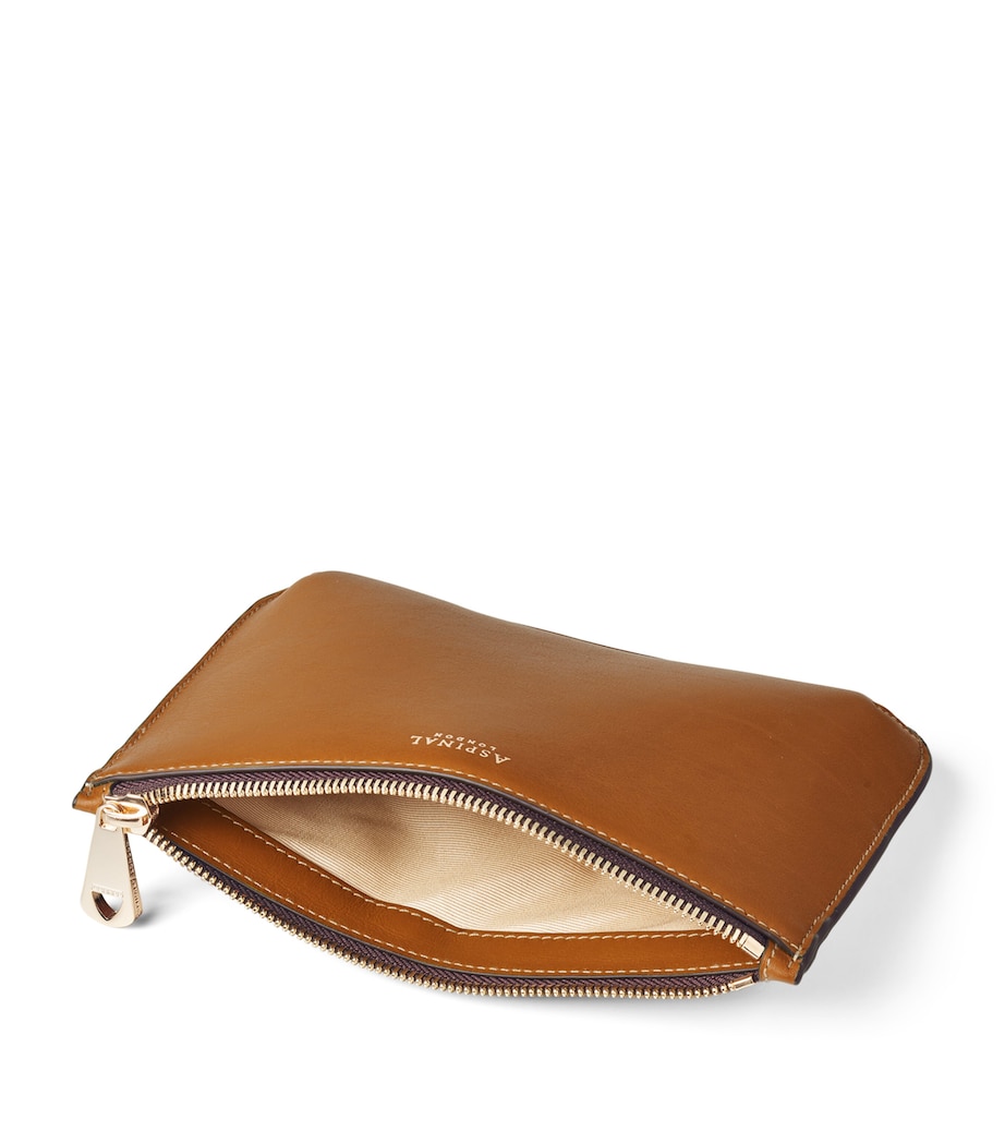 Medium Leather Ella Pouch TAN Image 4