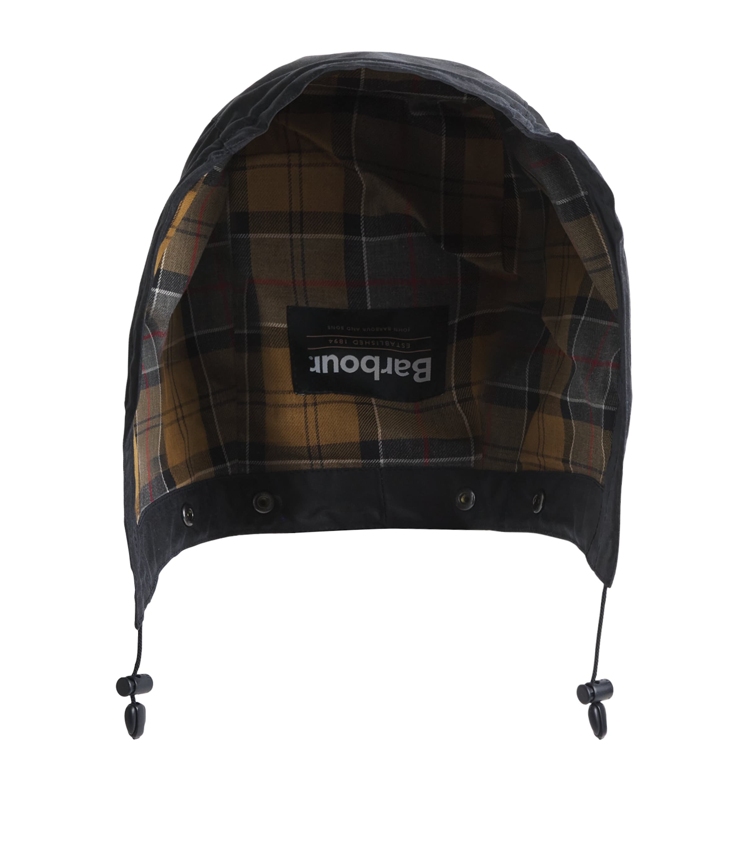 Barbour Waxed Cotton Hood In Black