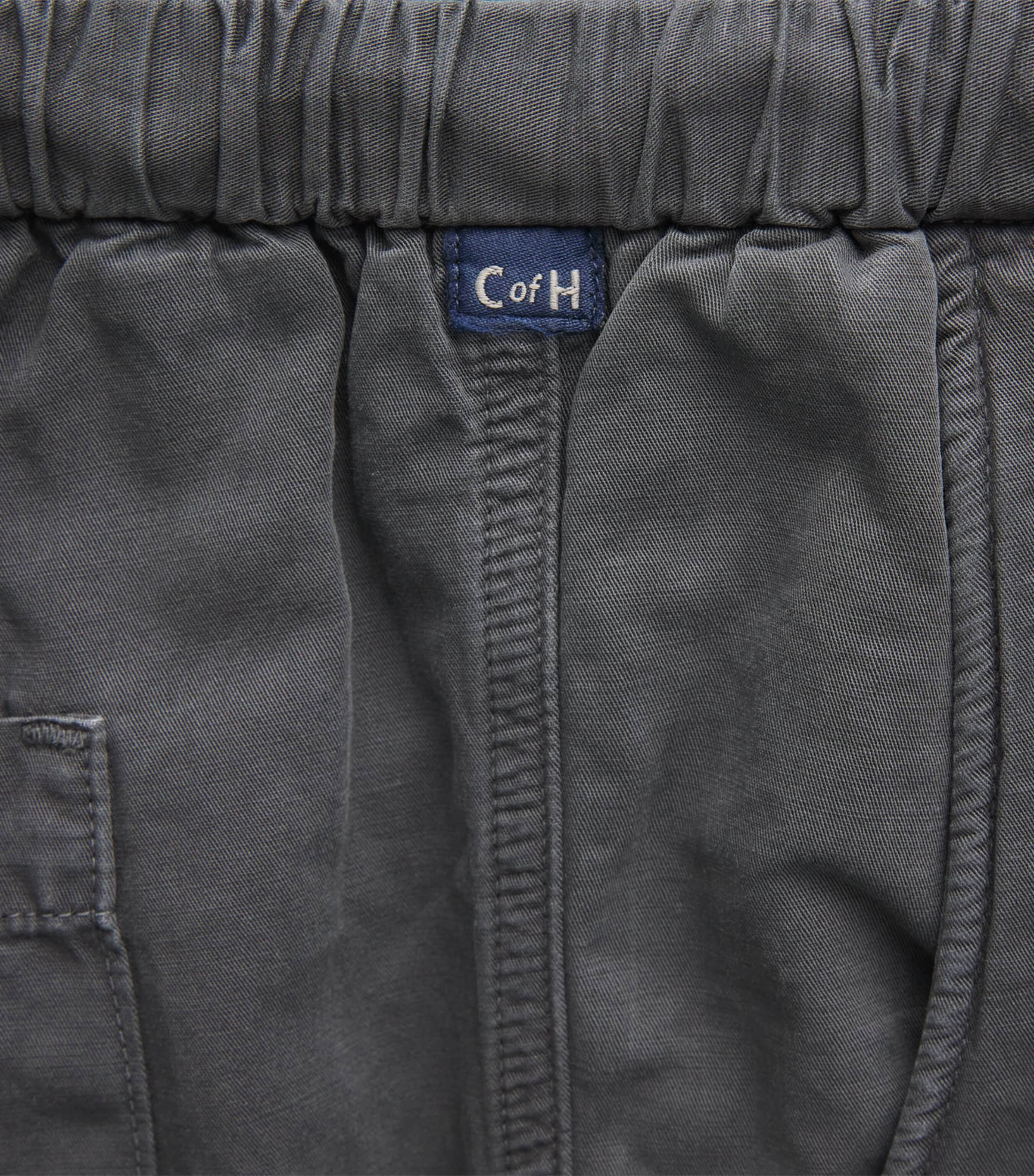 Citizens of Humanity Mens Linen Drawstring Trousers Washed Black Image 6