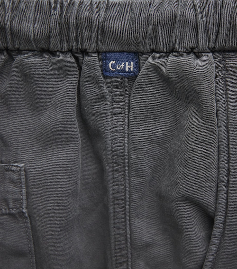 Citizens of Humanity Mens Linen Drawstring Trousers Washed Black Image 6