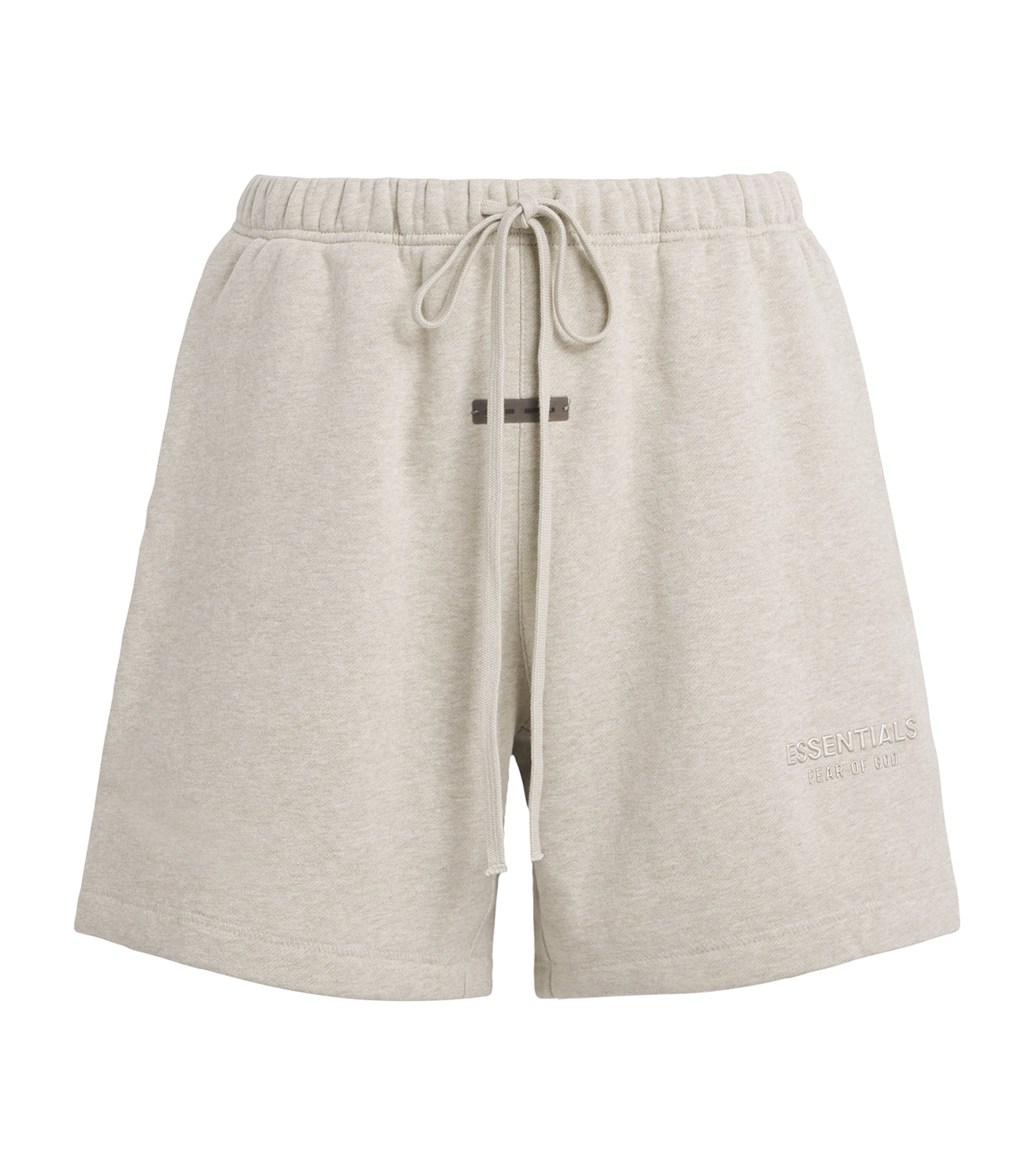 Essentials Cotton-blend Logo Sweatshorts In Neutral