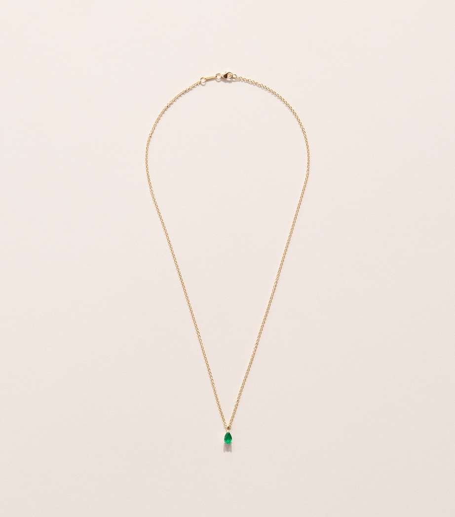 Anita Ko Yellow Gold and Emerald Pendant Necklace Yellow Gold Image 3