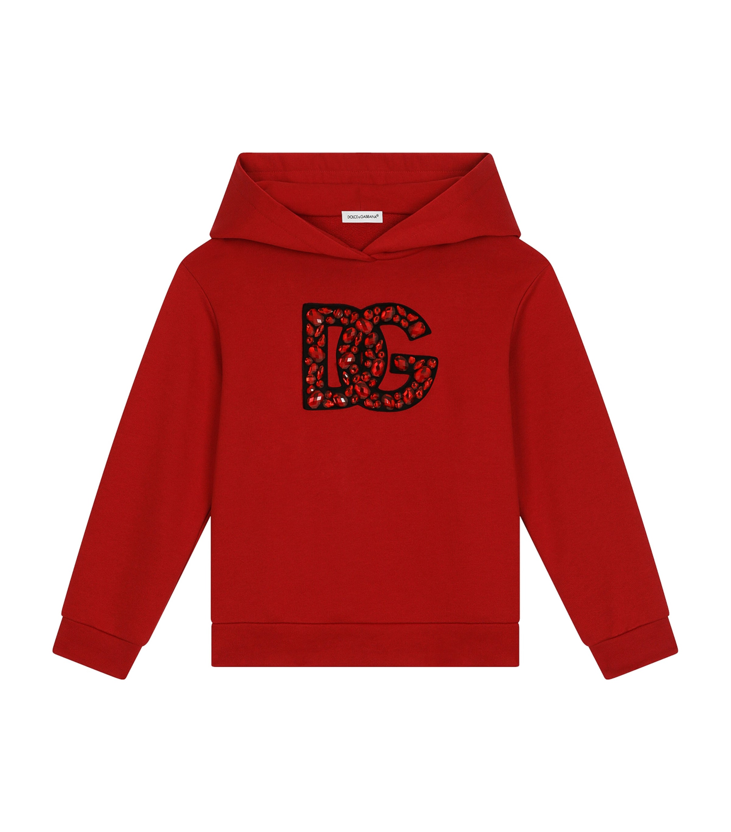 Dolce & Gabbana Kids Cotton Logo-Embellished Hoodie (2-6 Years) | Girls Clothing | Sweatshirts & Hoodies | Designers | Dolce & Gabbana