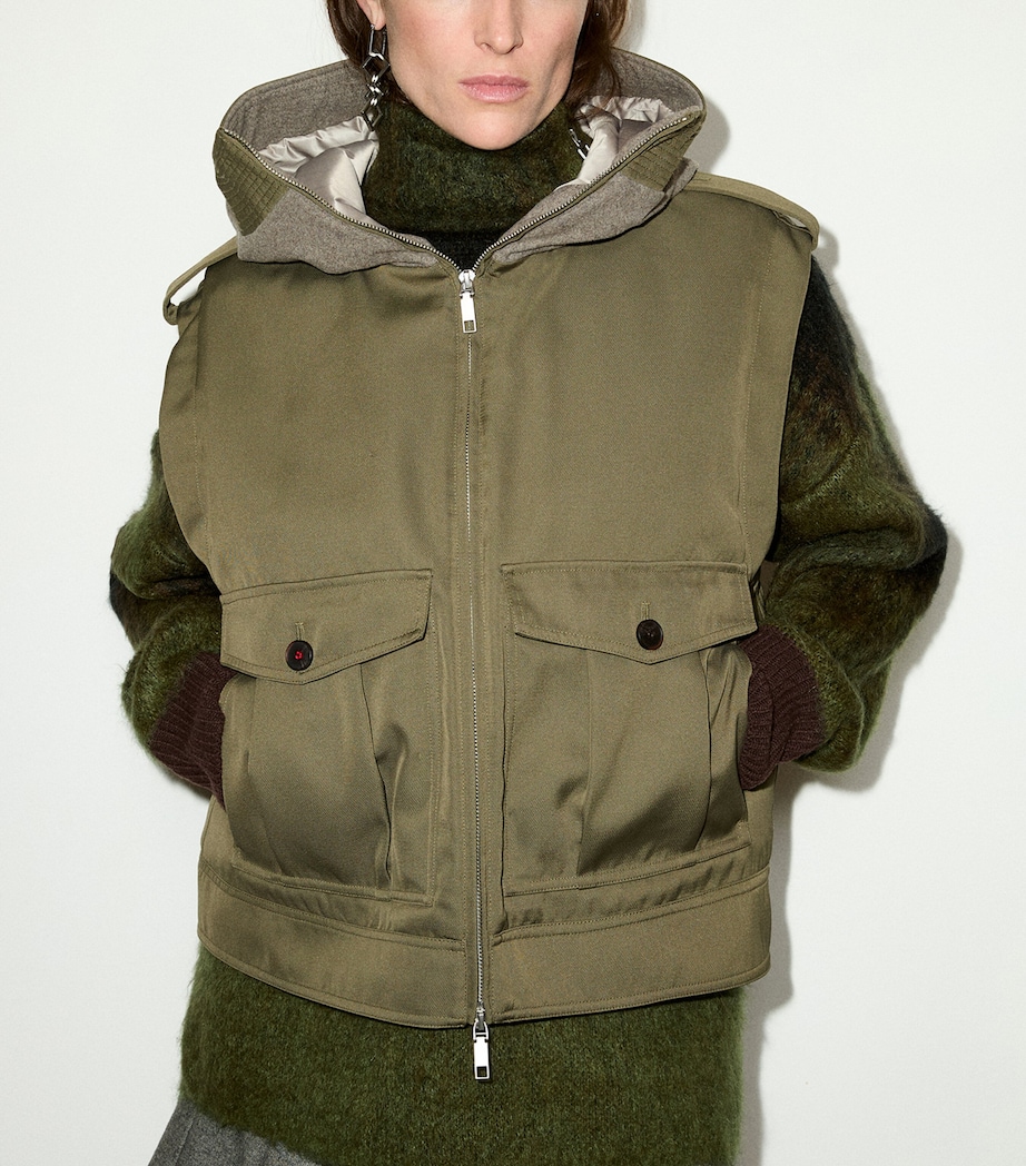 MAX&Co. Womens Utility Gilet Kaki Image 2