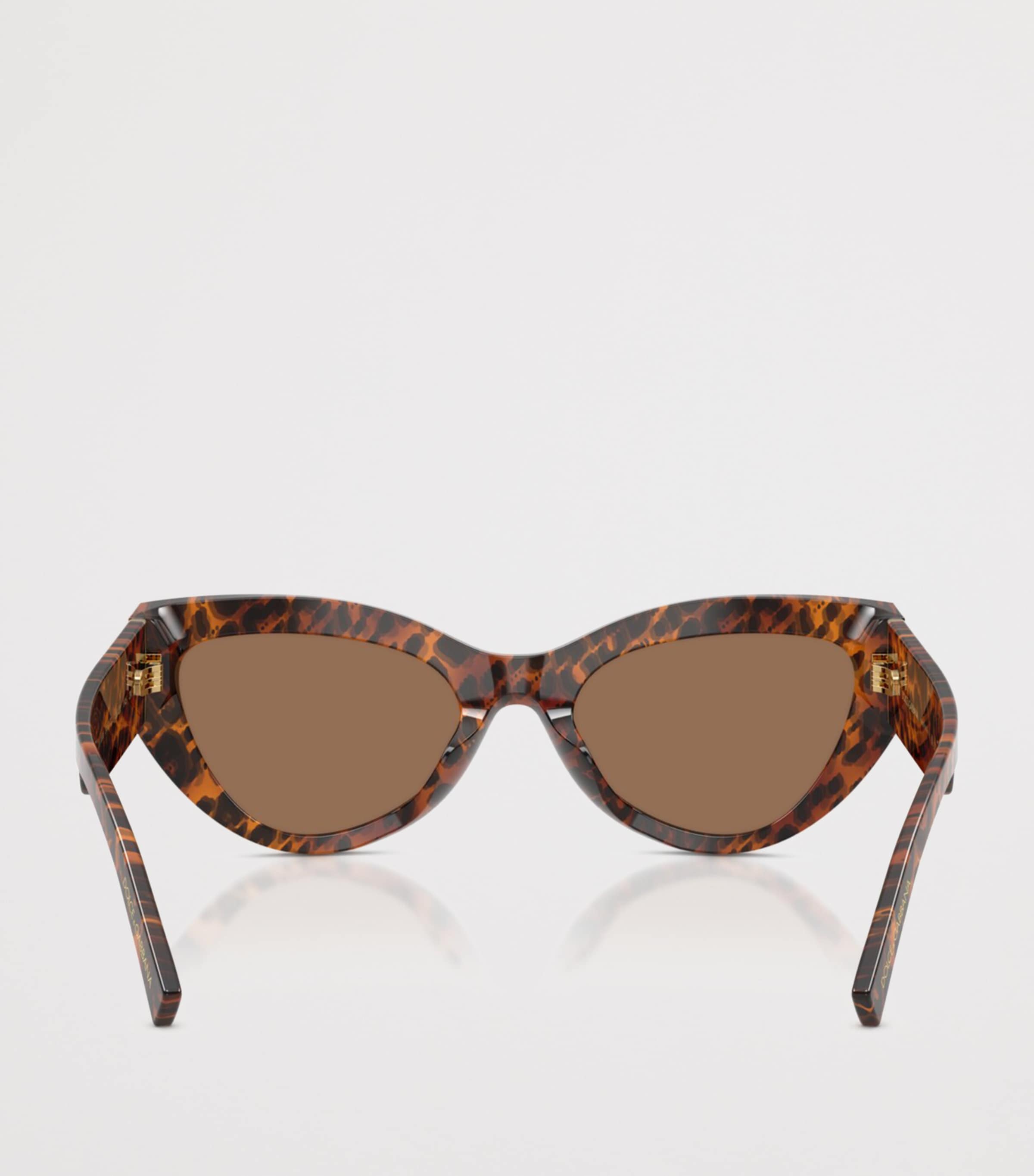 Dolce&Gabbana Tortoiseshell Cat-Eye Sunglasses Brown Image 4
