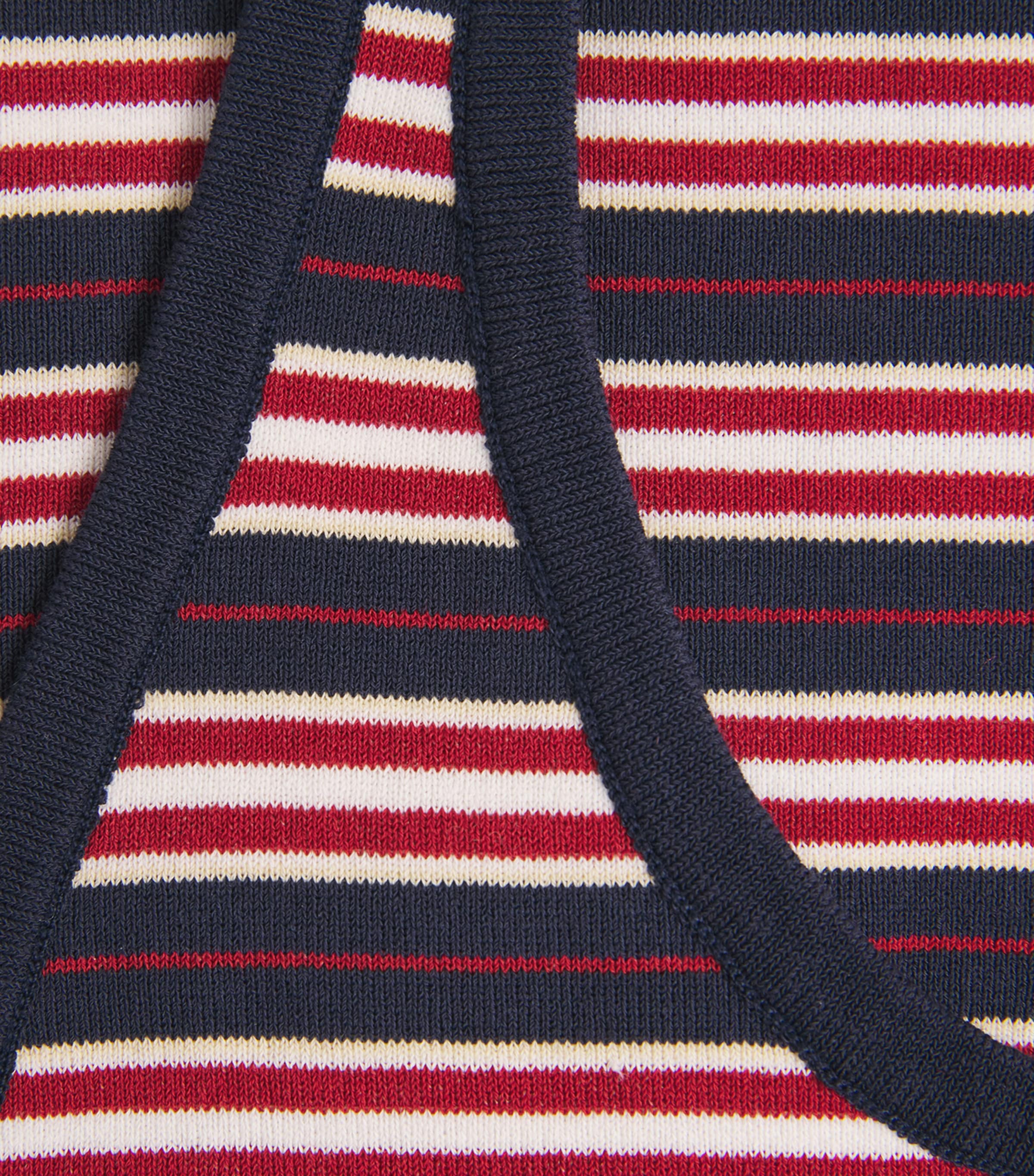 Faithfull The Brand Womens Knitted Halterneck Doris Top Cila Stripe Navy Image 6