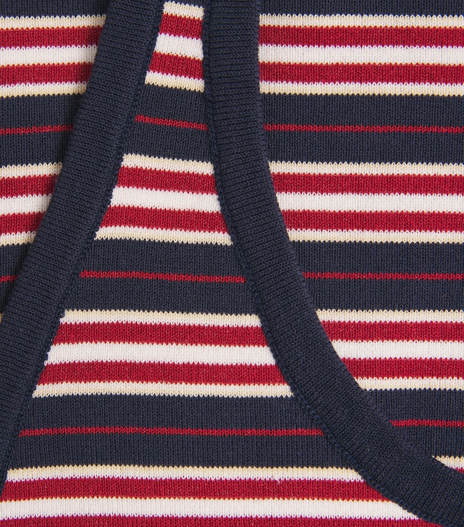 Faithfull The Brand Womens Knitted Halterneck Doris Top Cila Stripe Navy Image 6