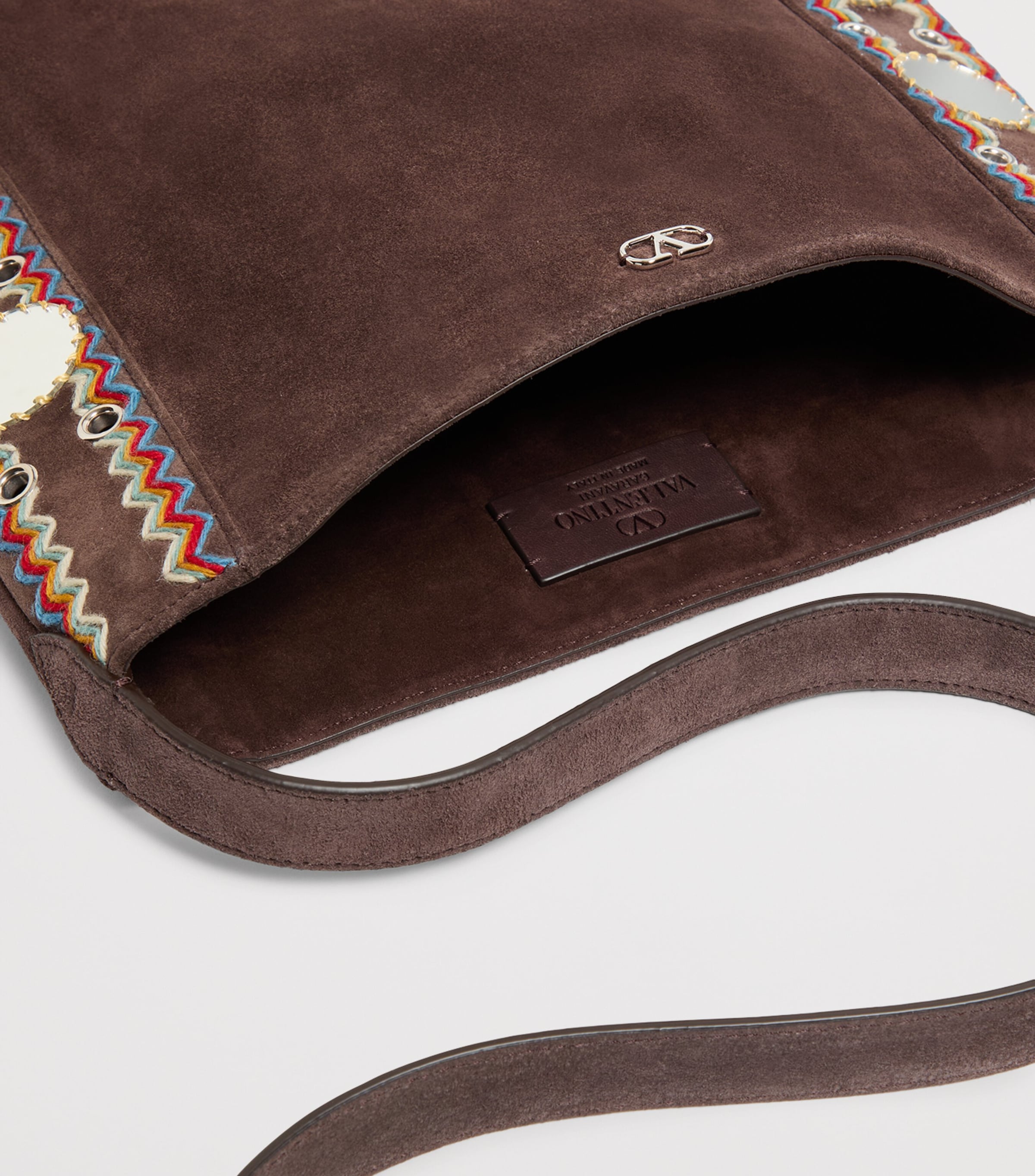 Suede Embellished Nellcôte Shoulder Bag RCB Image 3